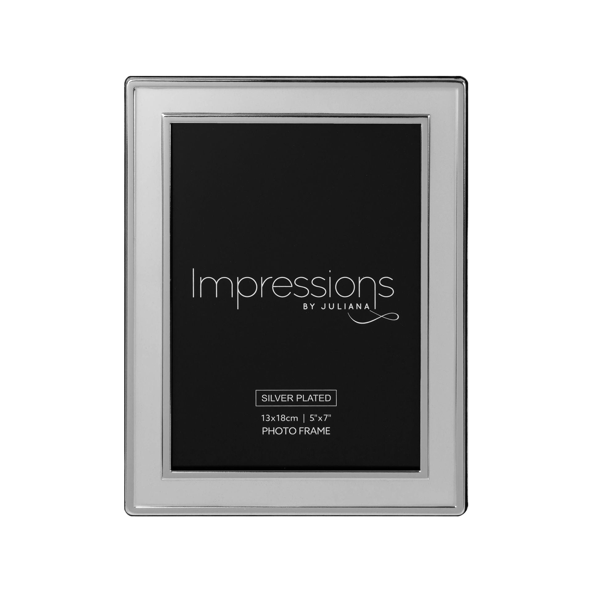 Silverplated Satin Plain Photoframe 5"x7"