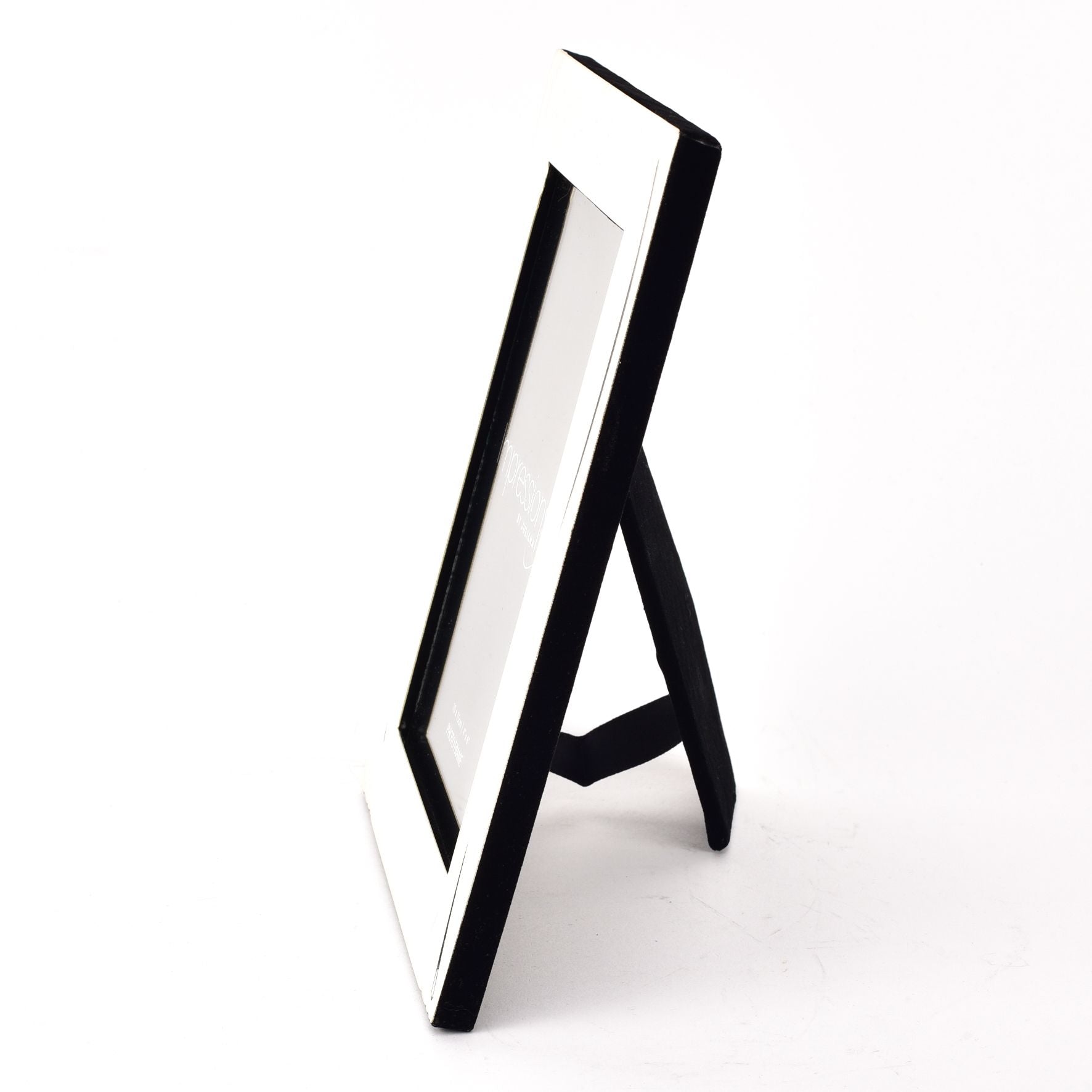 Satin Silverplated Photoframe - Shiny Wavy Design 4" x 6"