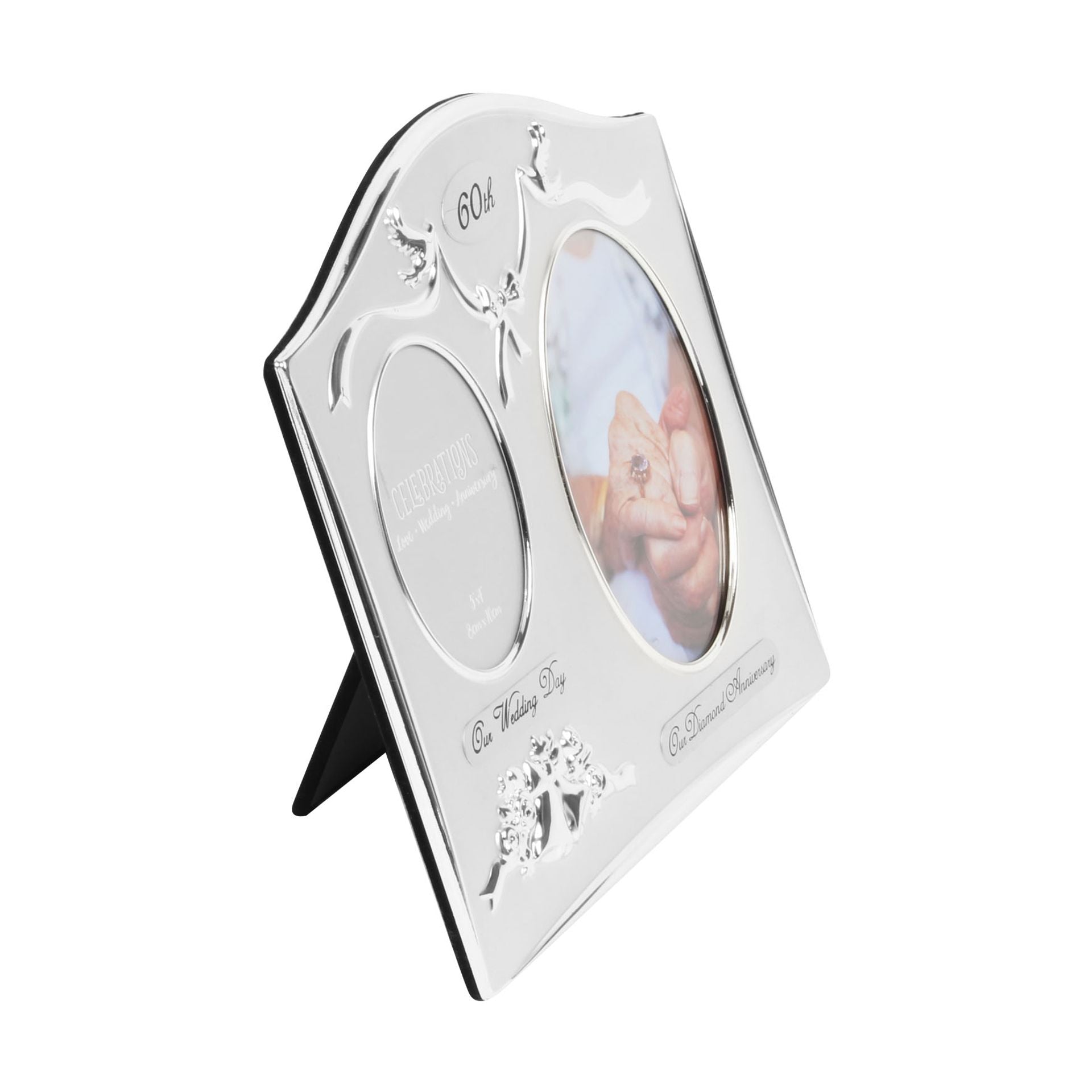 Photo Frame 2Tone S/Plated Double Anniversary - 60th