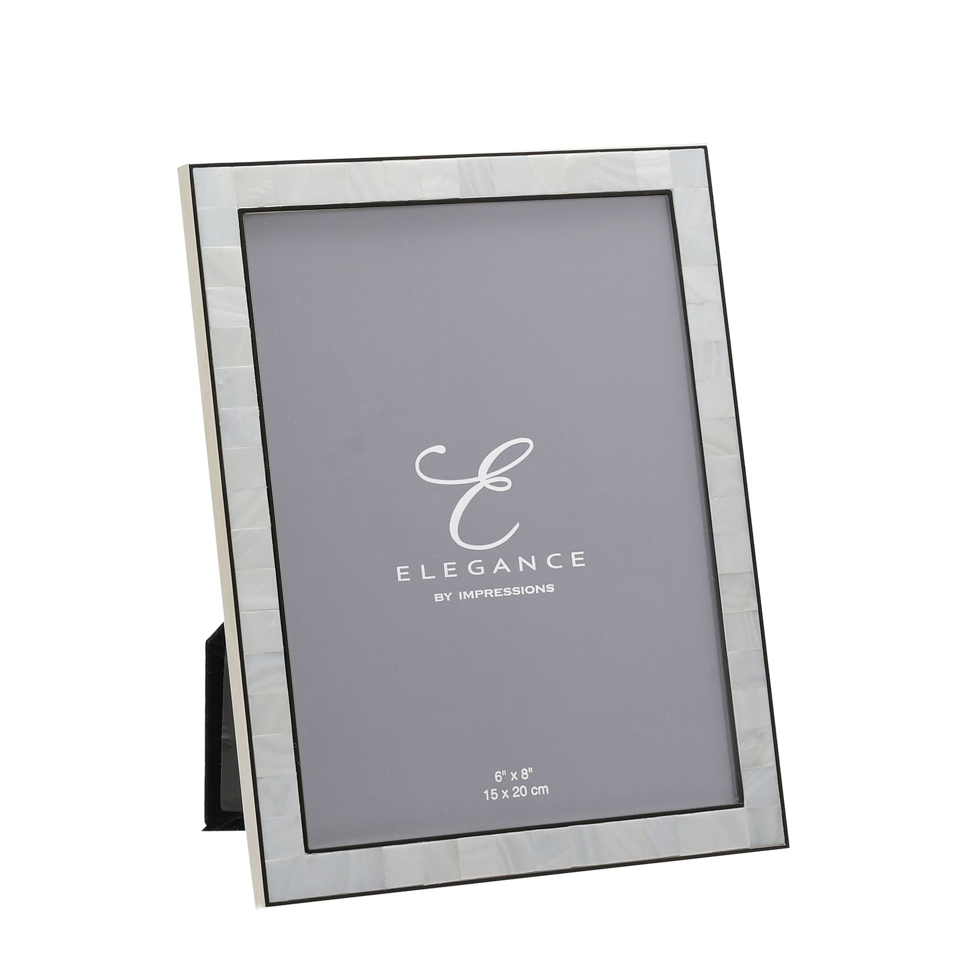 Elegance Metal & Mother of Pearl 6" x 8" Frame Gift Boxed