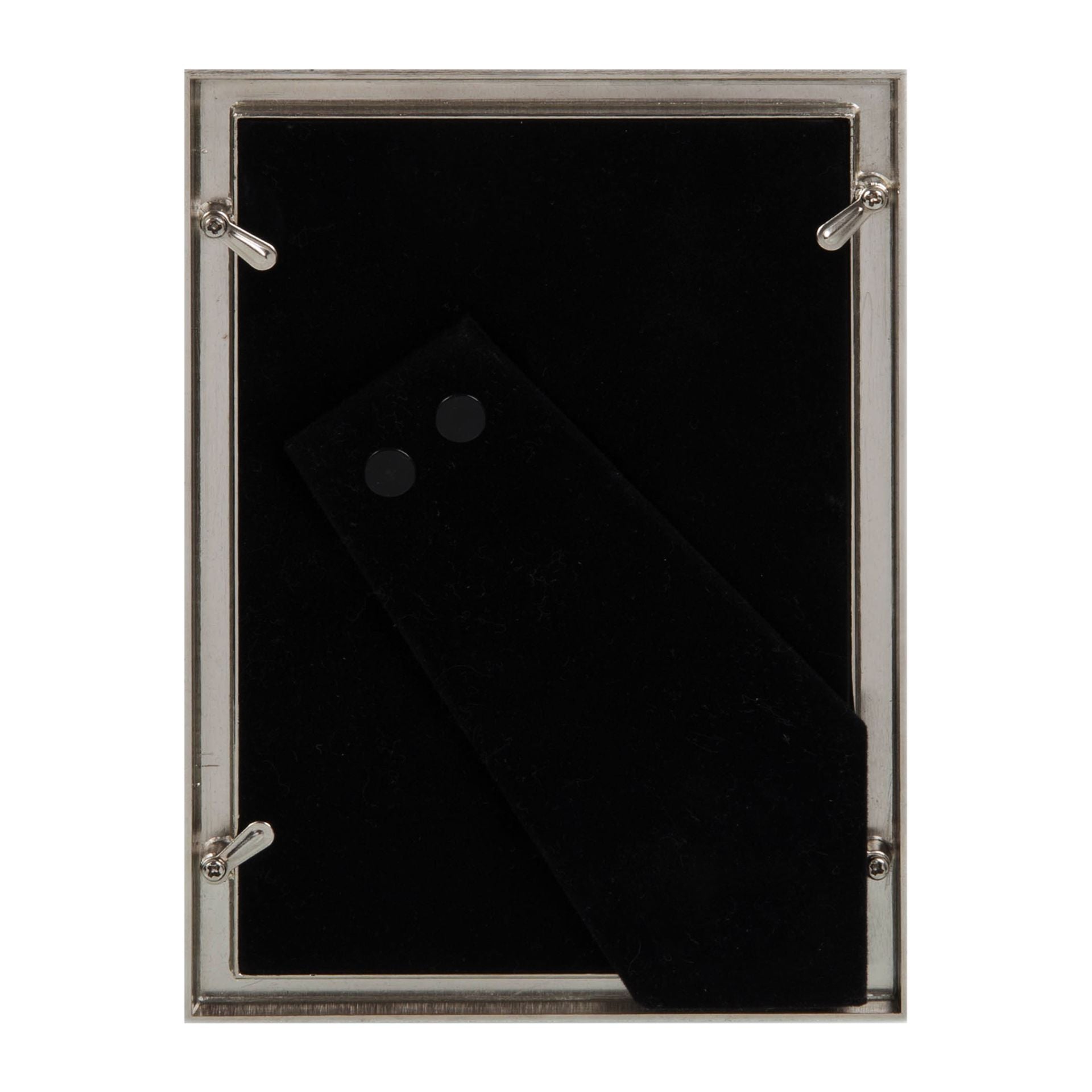 Elegance Metal Plated Grey Faux Shagreen Frame 8" x 10"