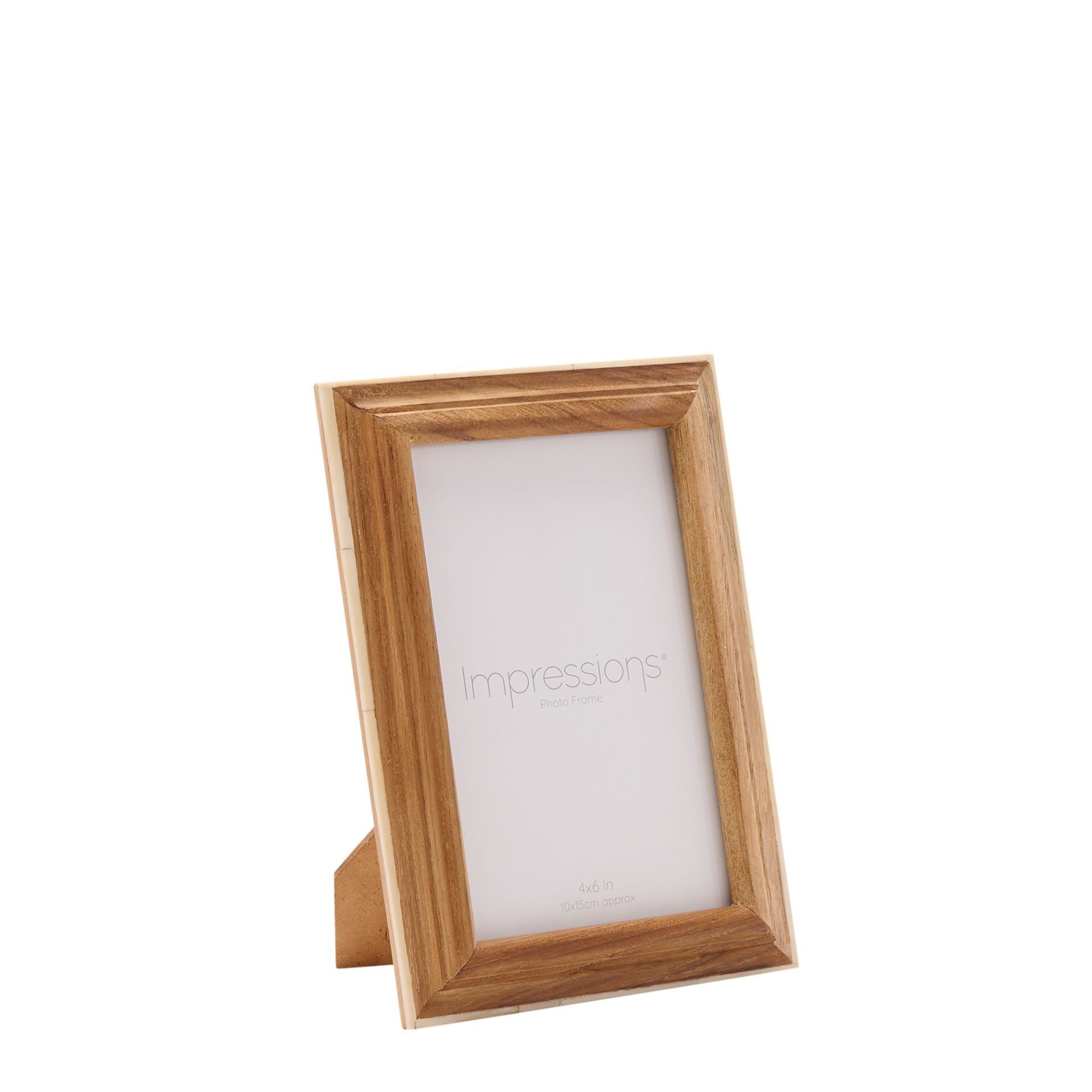 Impressions Wooden Photo Frame with White Trim 4" x 6"