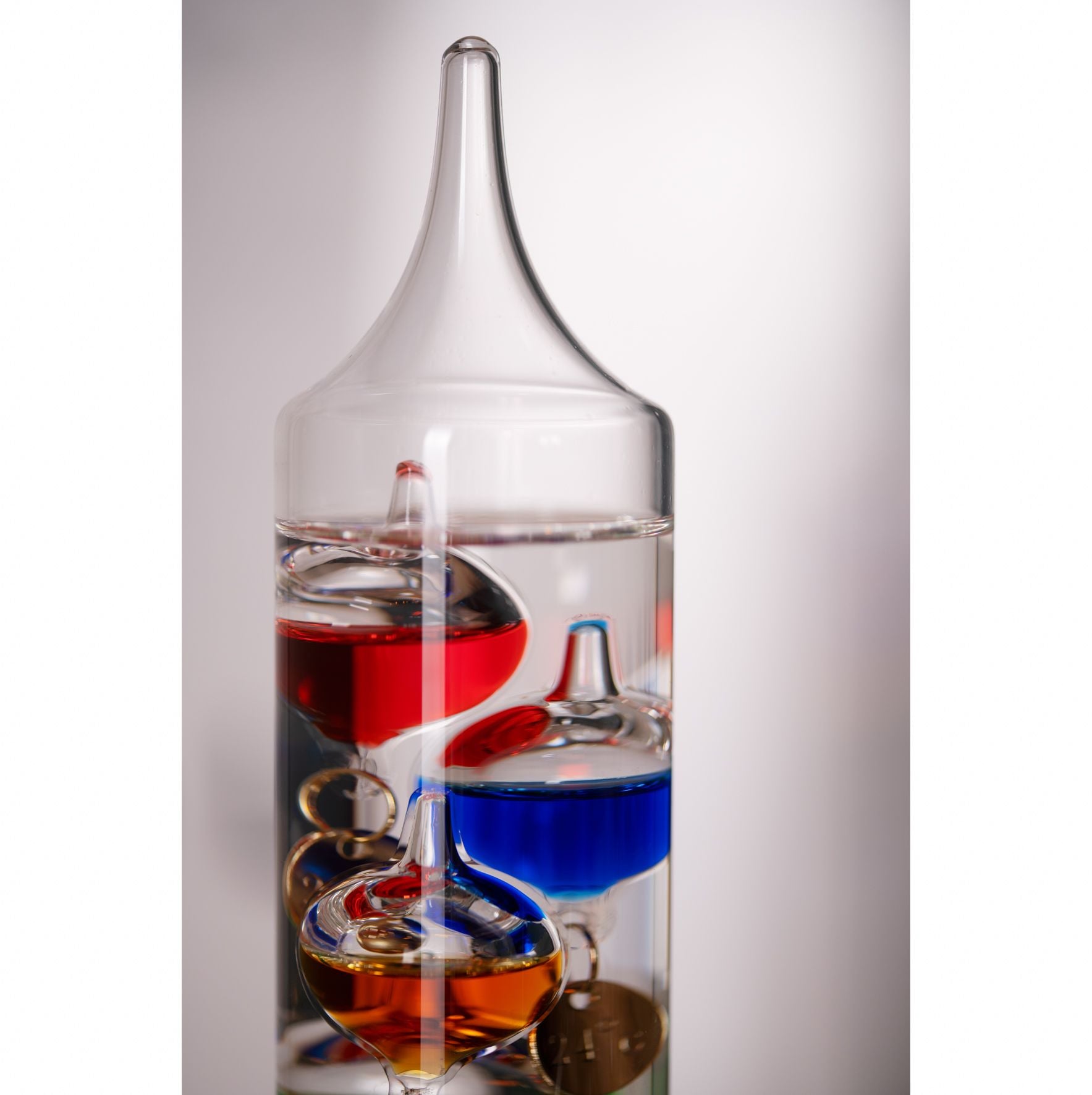 Galileo Thermometer - 28cm multi col 5 bulb