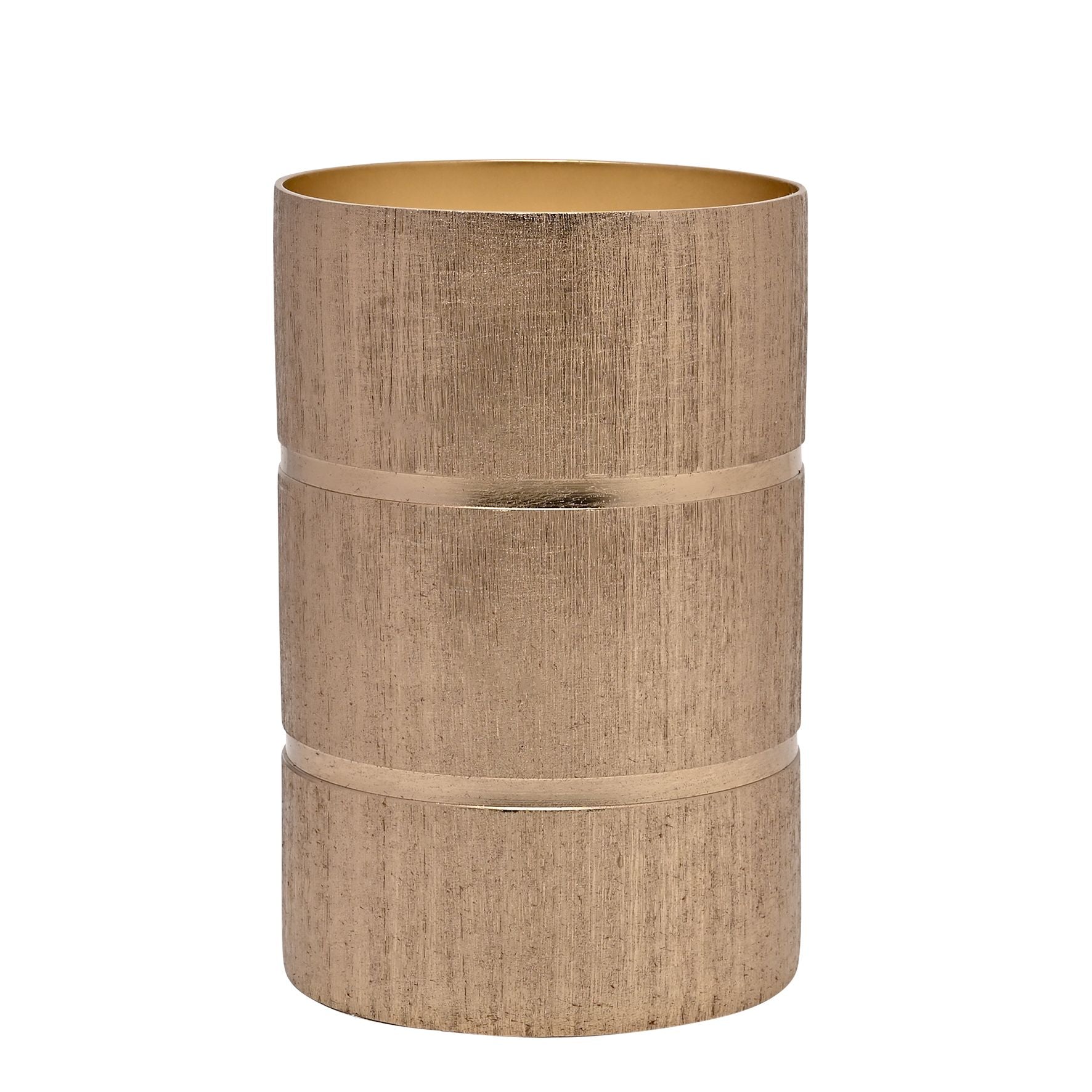 Hestia Gold Candle In a Metal Jar - Large