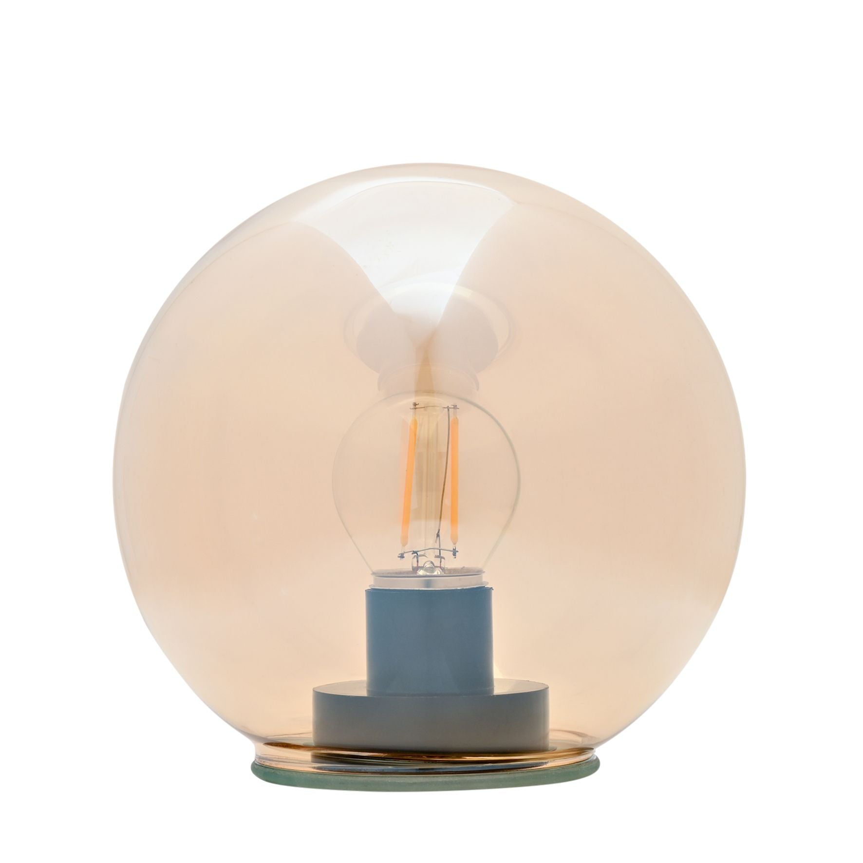 Clear Glass Ball with LED Lights - Large
