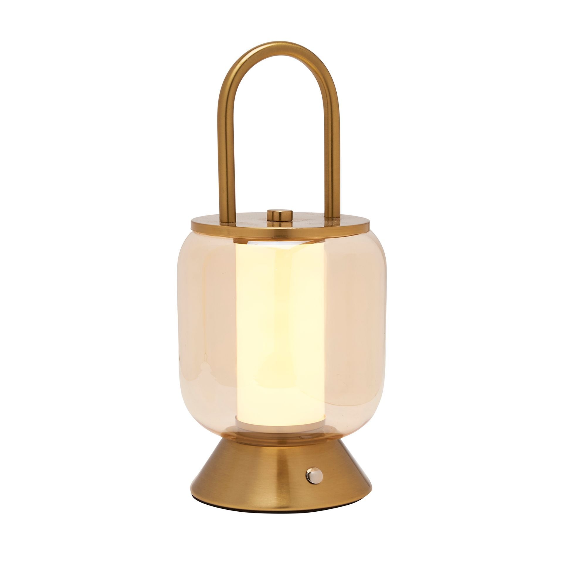 Hestia Bronze USB LED Touch Lamp - Lantern Style