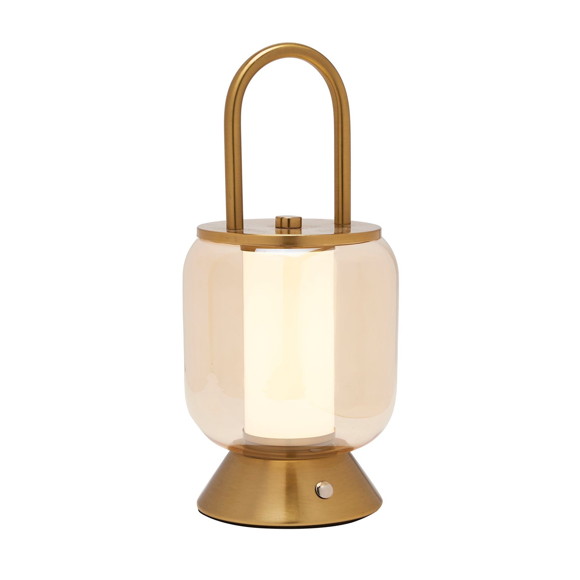 Hestia Bronze USB LED Touch Lamp - Lantern Style