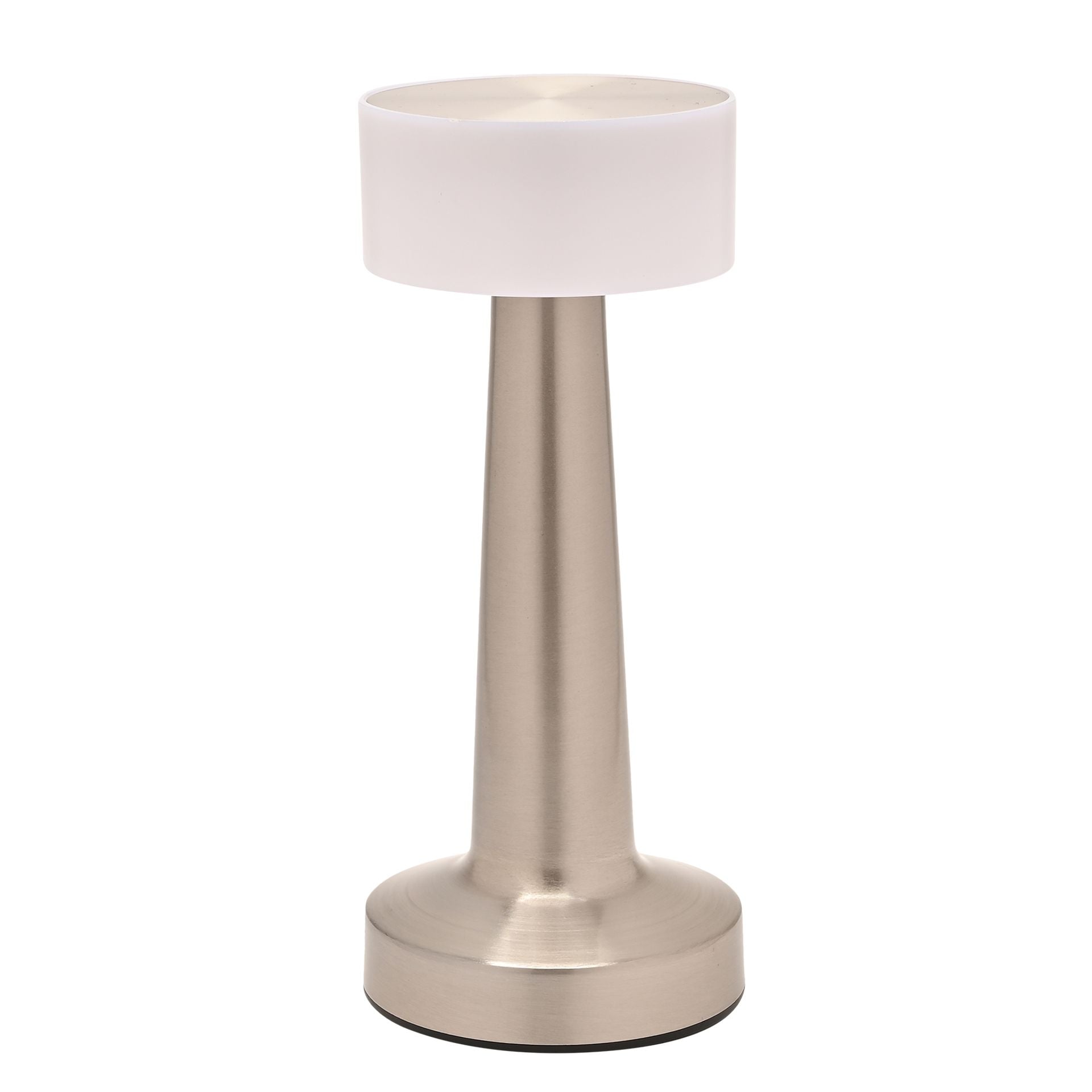 Hestia Silver USB LED Touch Table Lamp