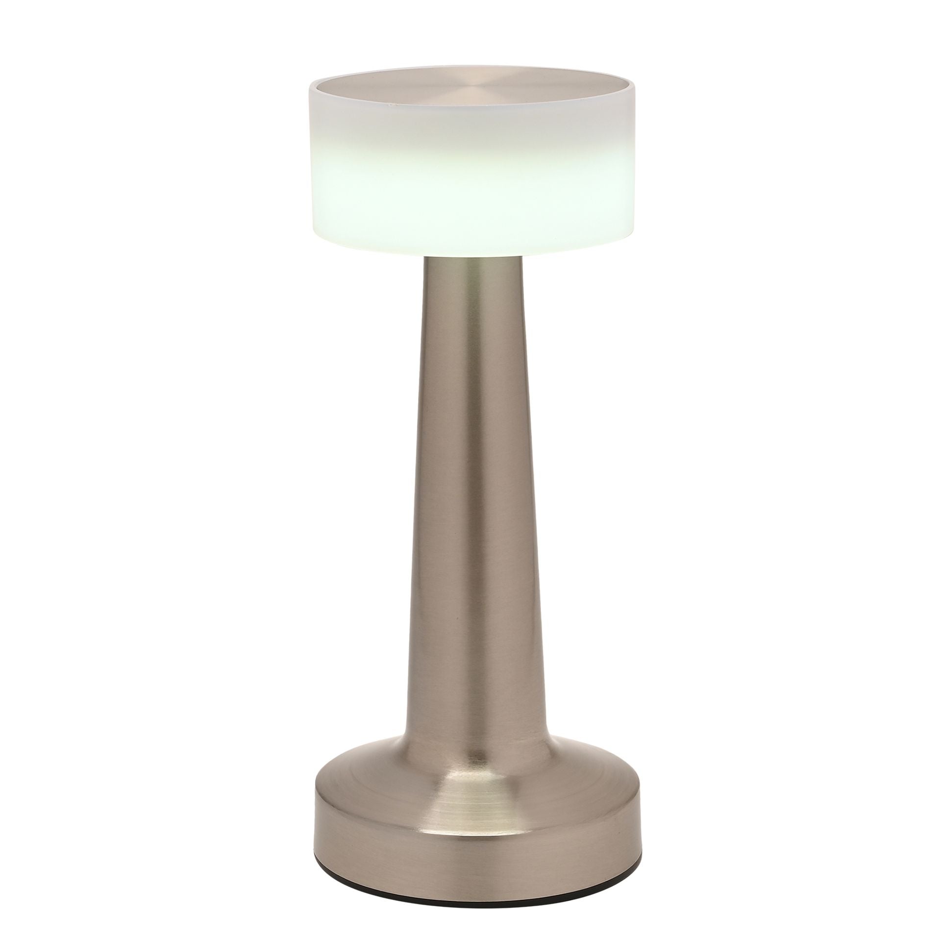 Hestia Silver USB LED Touch Table Lamp