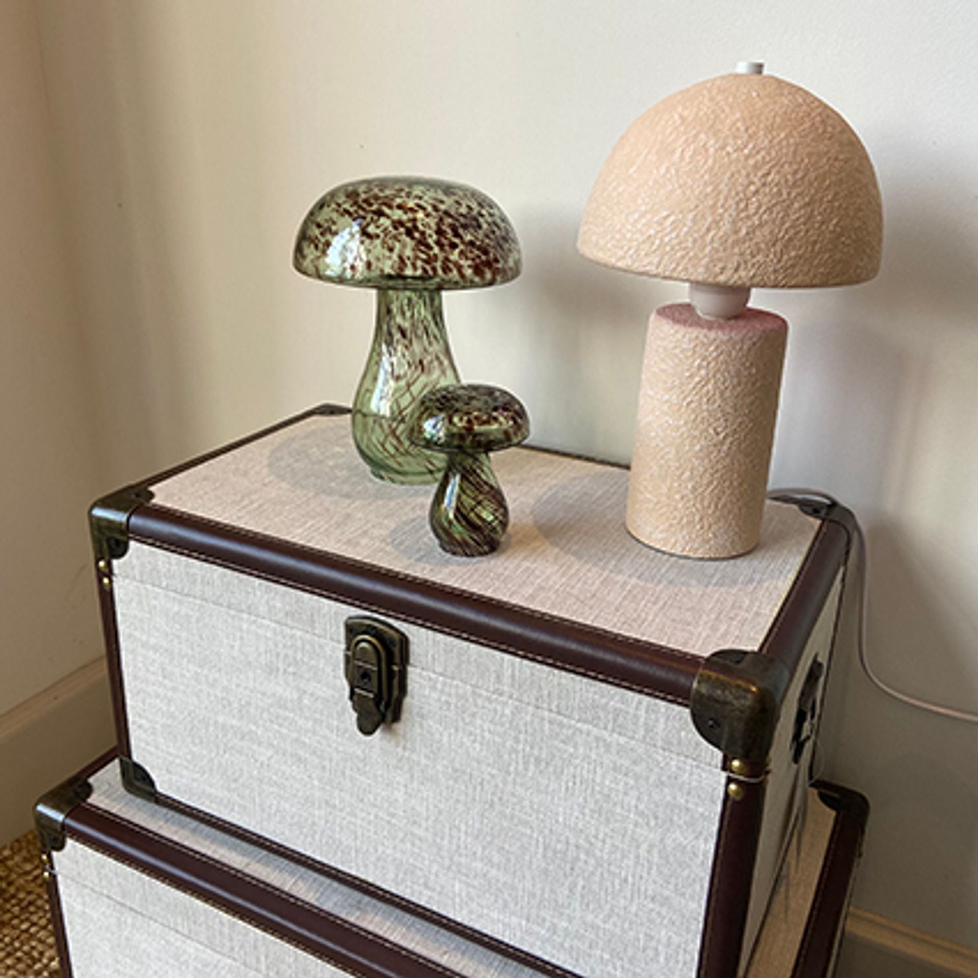 Hestia Natural Mushroom Lamp - 29cm