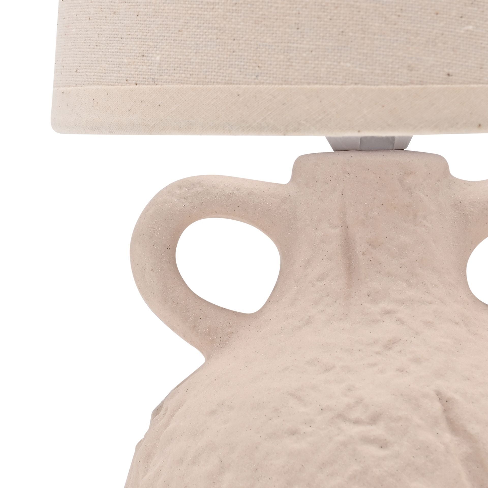 Hestia Natural Handle Vase Lamp - 28cm