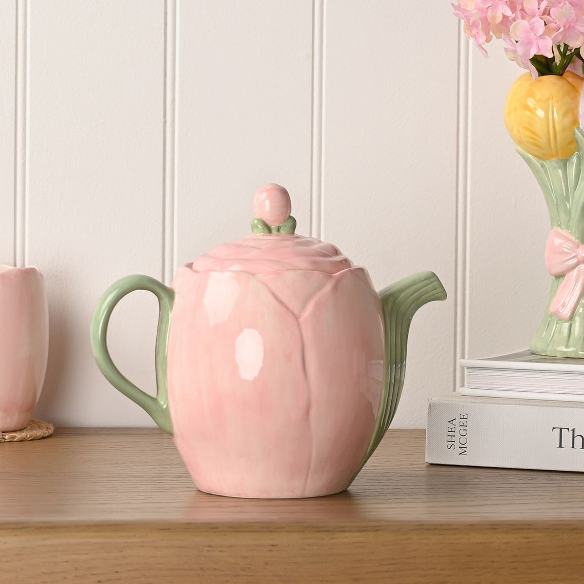 Hestia Blush Tulip Teapot