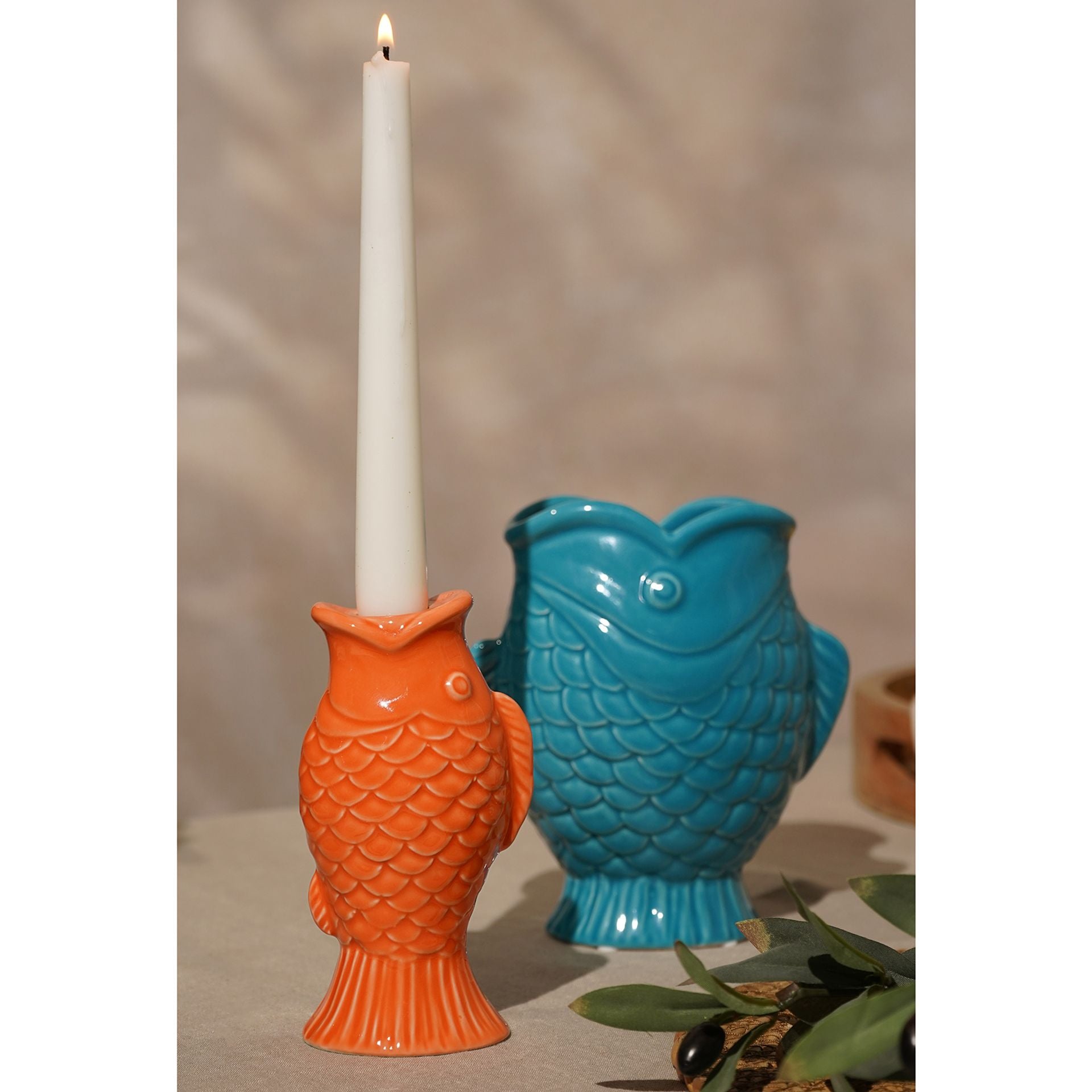Hestia Carp Vase Light Blue