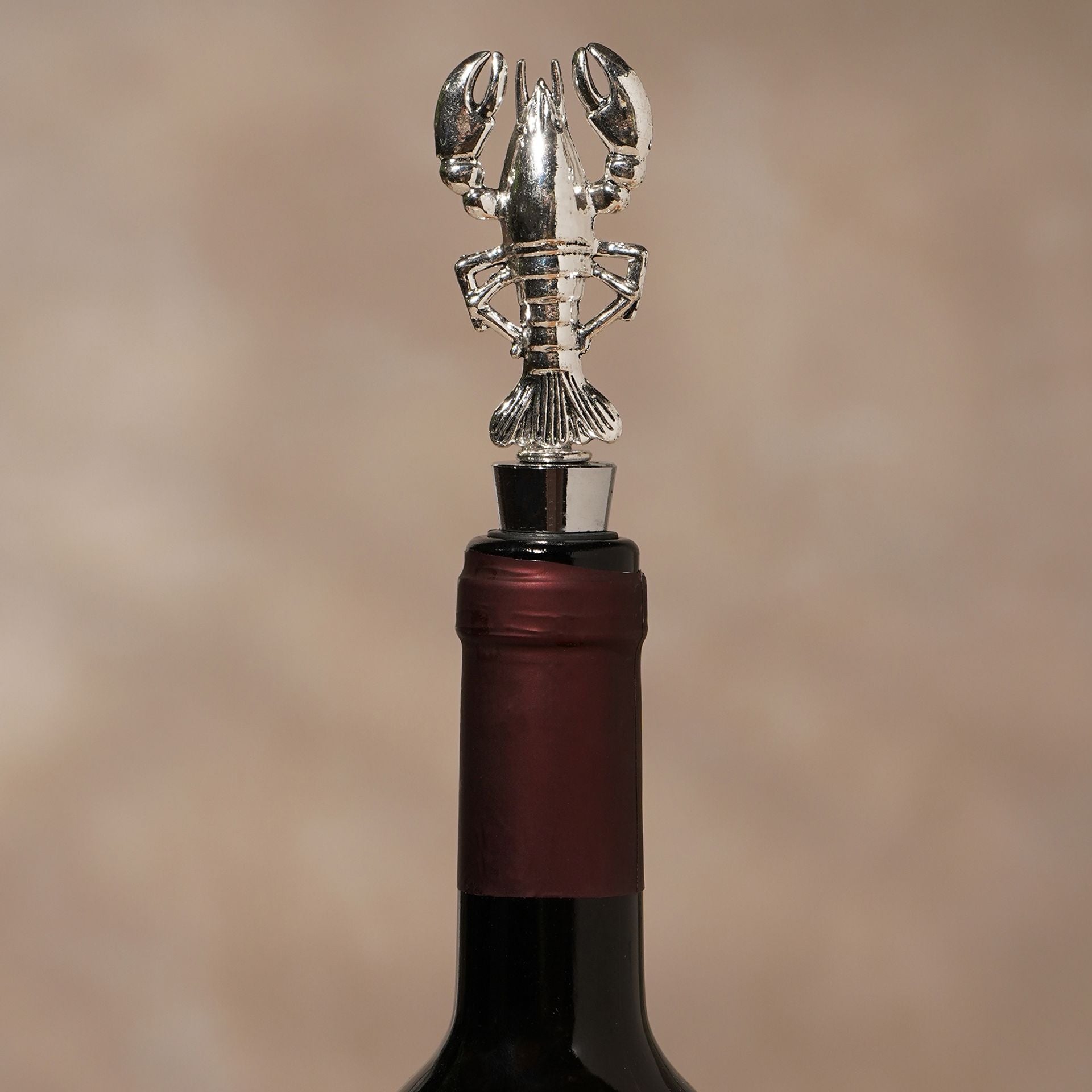 Hestia Lobster Bottle Stopper & Corkscrew Set