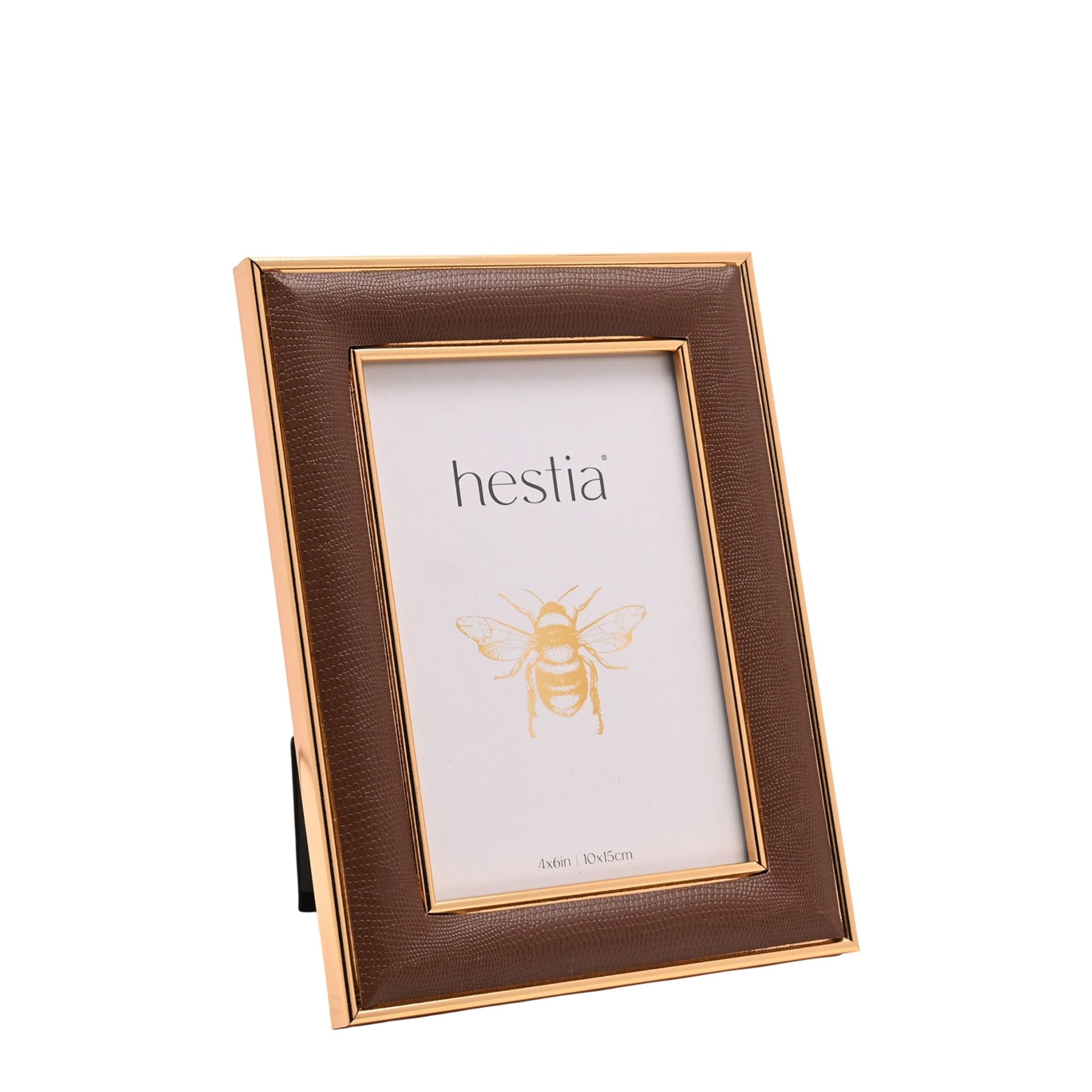 Hestia Gold Coloured Photo Frame 4" x 6"