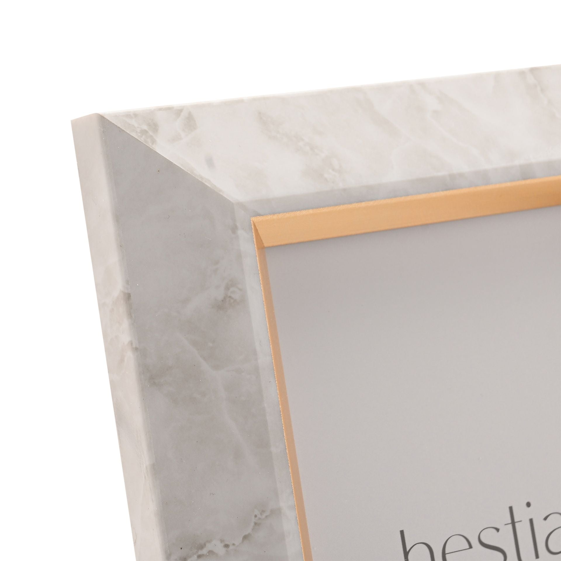 Hestia White Marble & Gold Photo Frame 5" x 7"