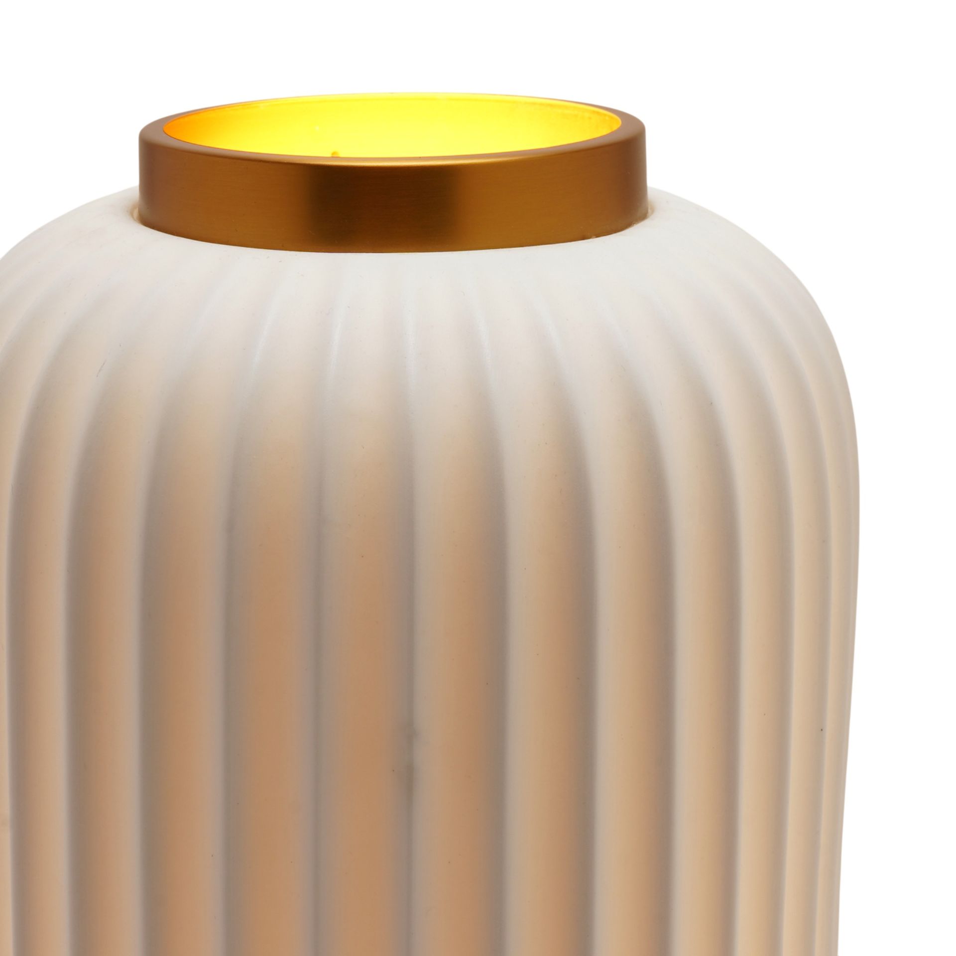 Hestia Tall Ribbed Lantern Style Lamp