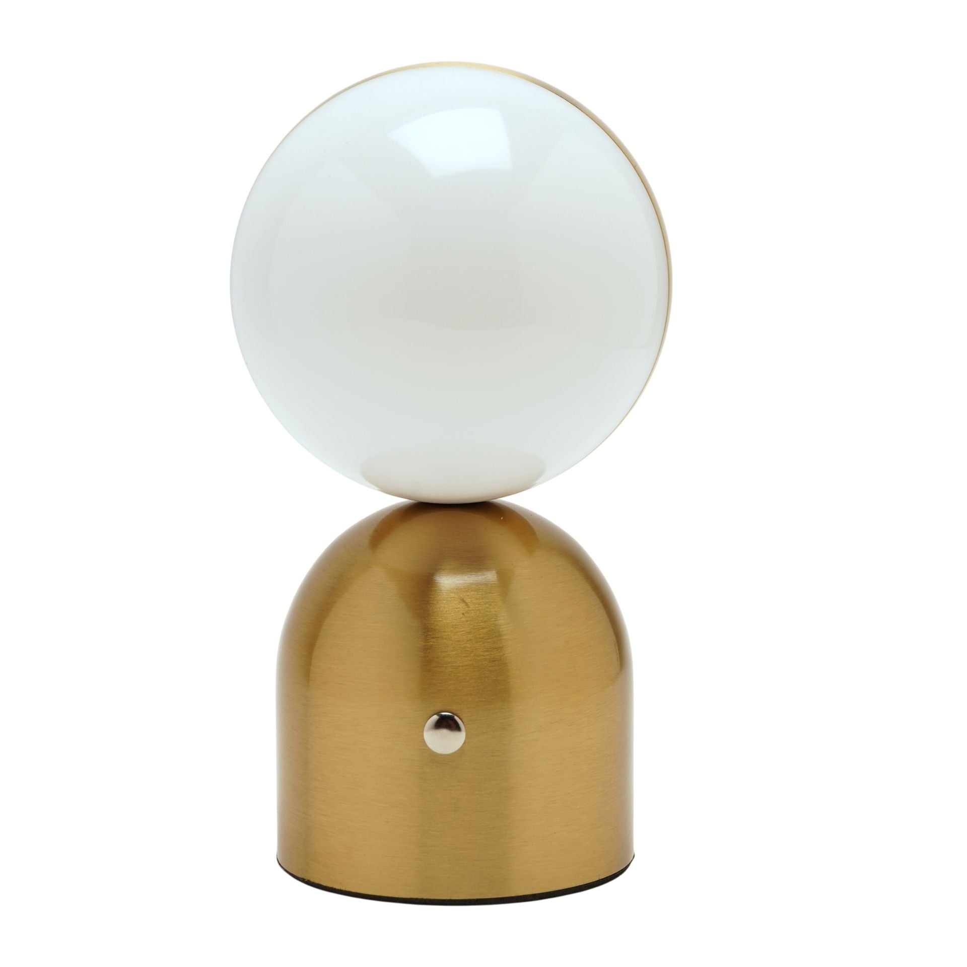 Hestia Bronze Glass Ball USB LED Touch Table Lamp
