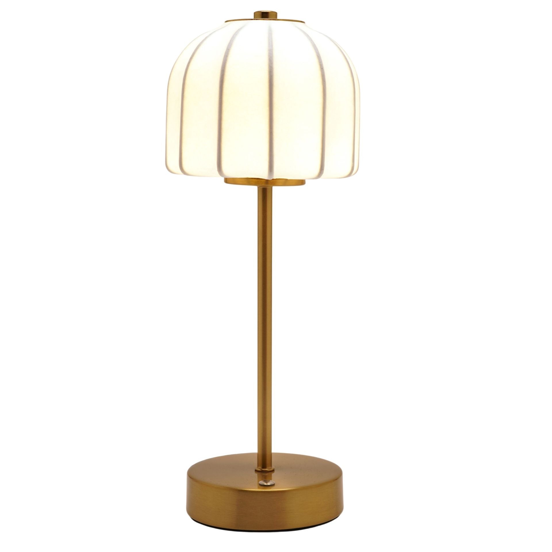 Hestia Soft Touch Shaded Bronze USB LED Touch Table Lamp