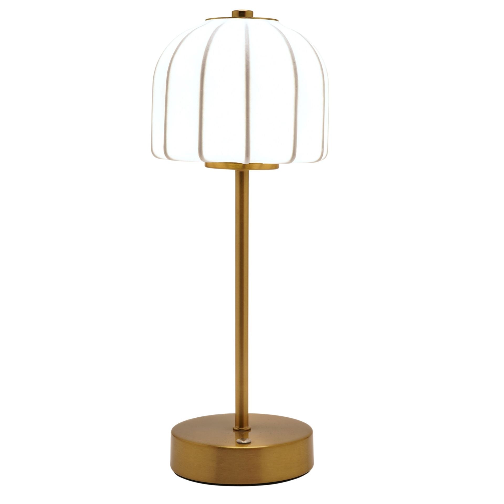 Hestia Soft Touch Shaded Bronze USB LED Touch Table Lamp