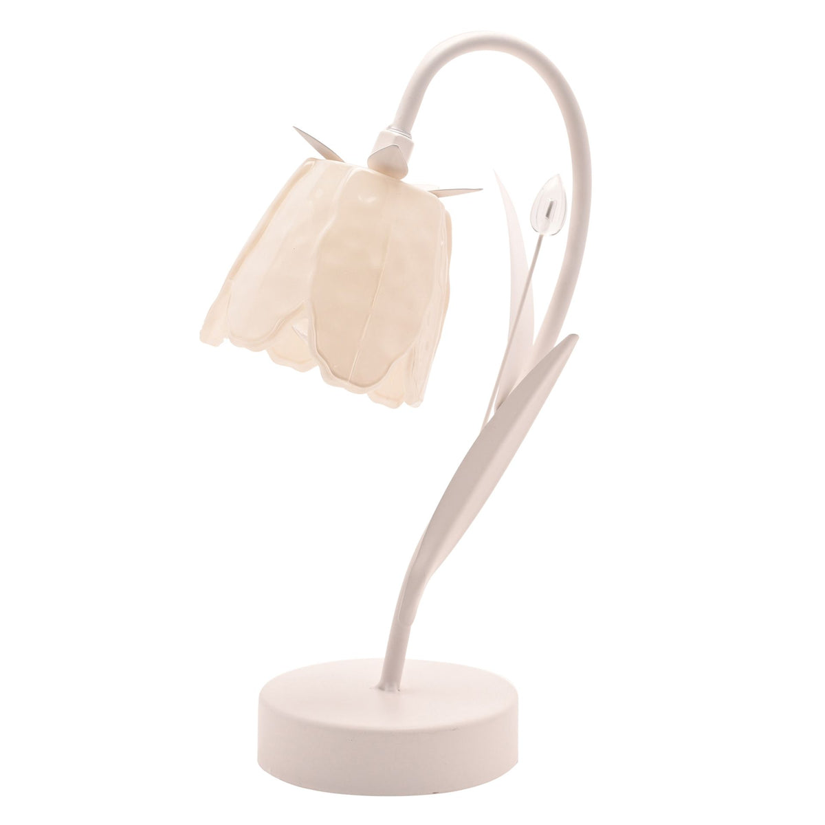 Hestia Floral LED Table Lamp - Cream
