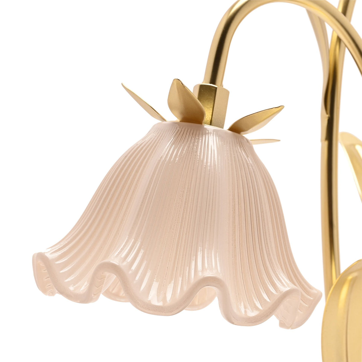 Hestia Floral 2 Stem LED Table Lamp - Gold