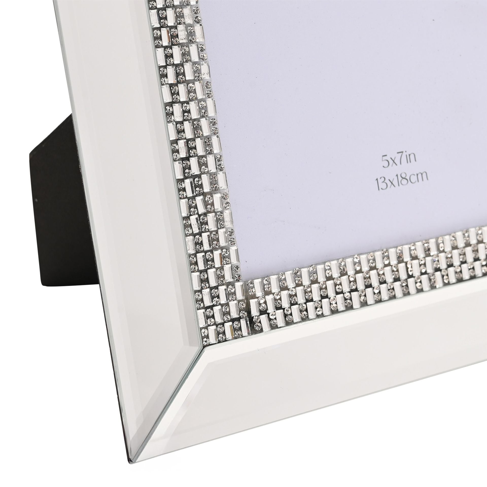 Hestia Diamante Glass Photo Frame 5" x 7"