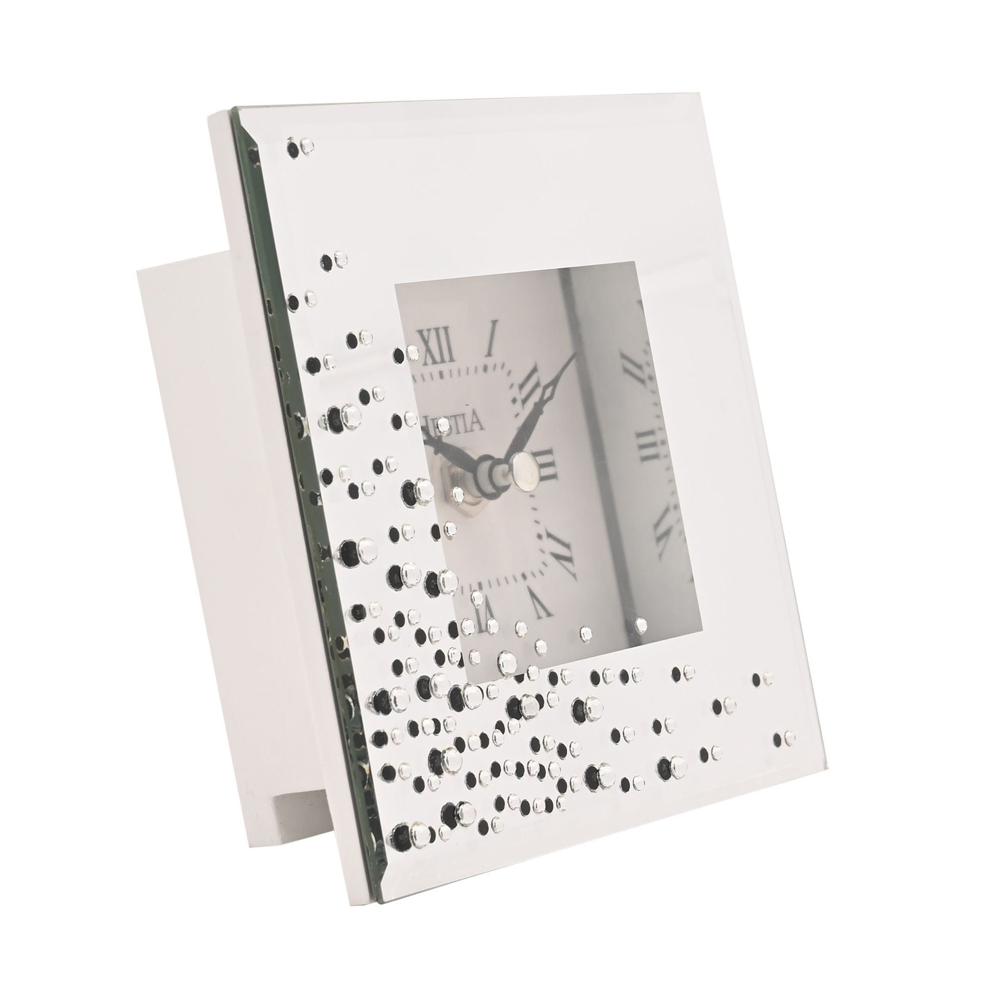 Hestia Scatter Diamante Mantle Clock