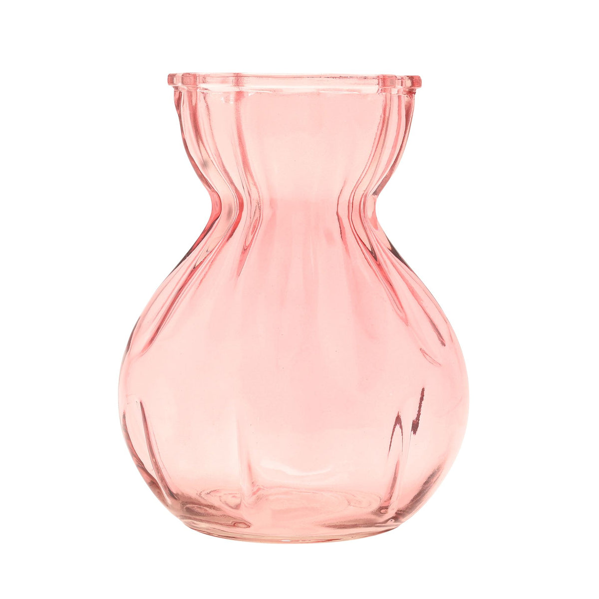 Hestia Pink Ruffled Vase 18cm