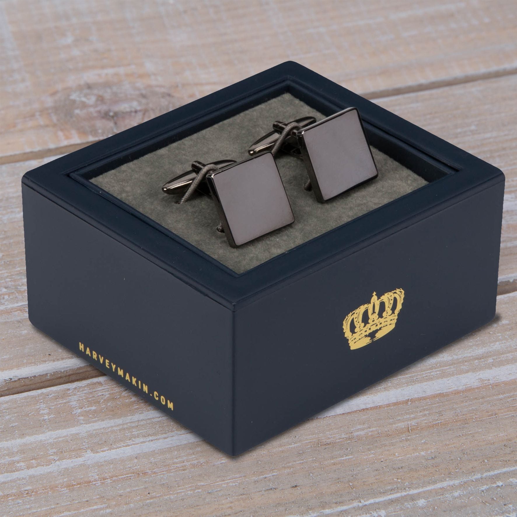 Harvey Makin Metal Plated Personalisable Calendar Cufflinks