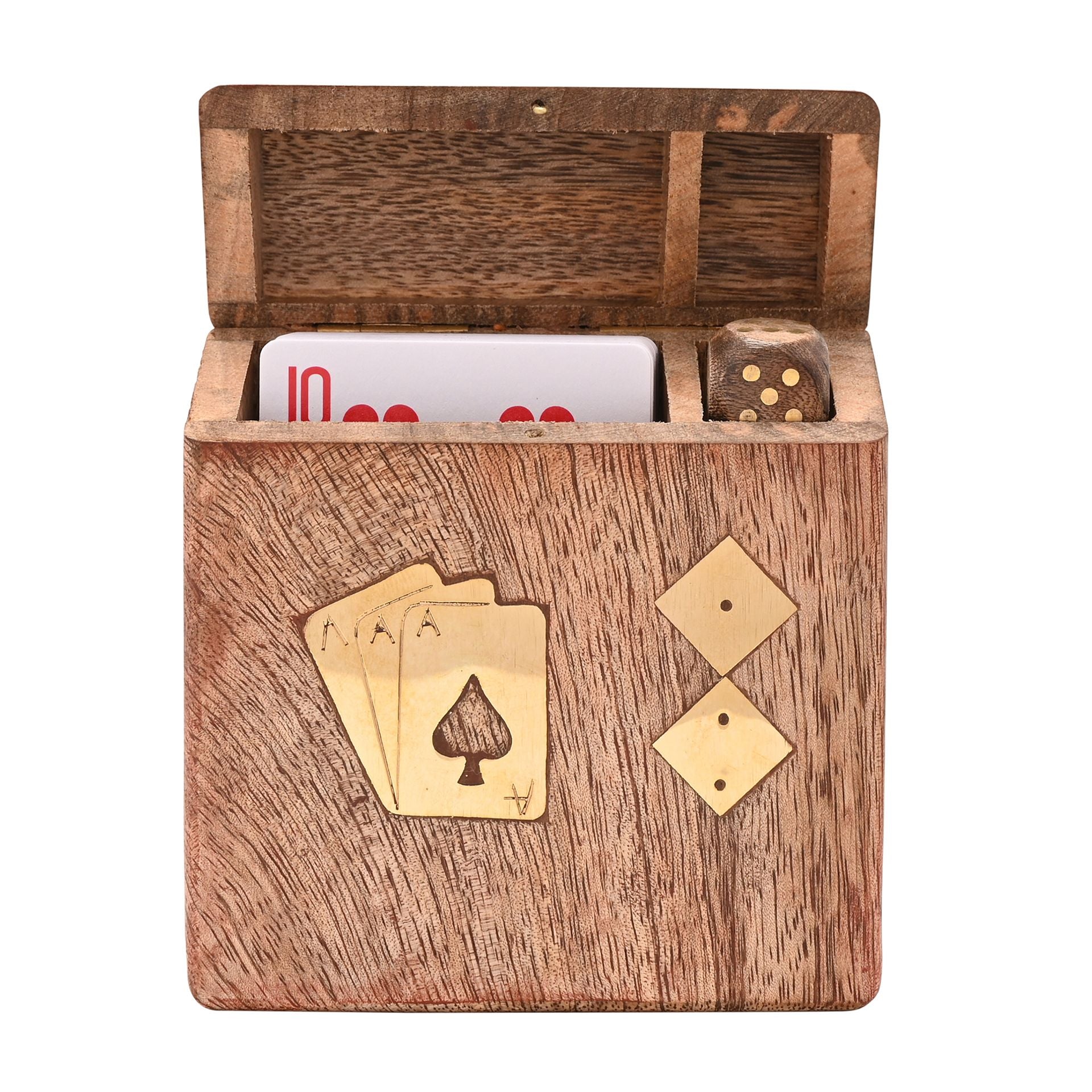 Harvey Makin Pack of Playing Cards & Dice In Wooden Box