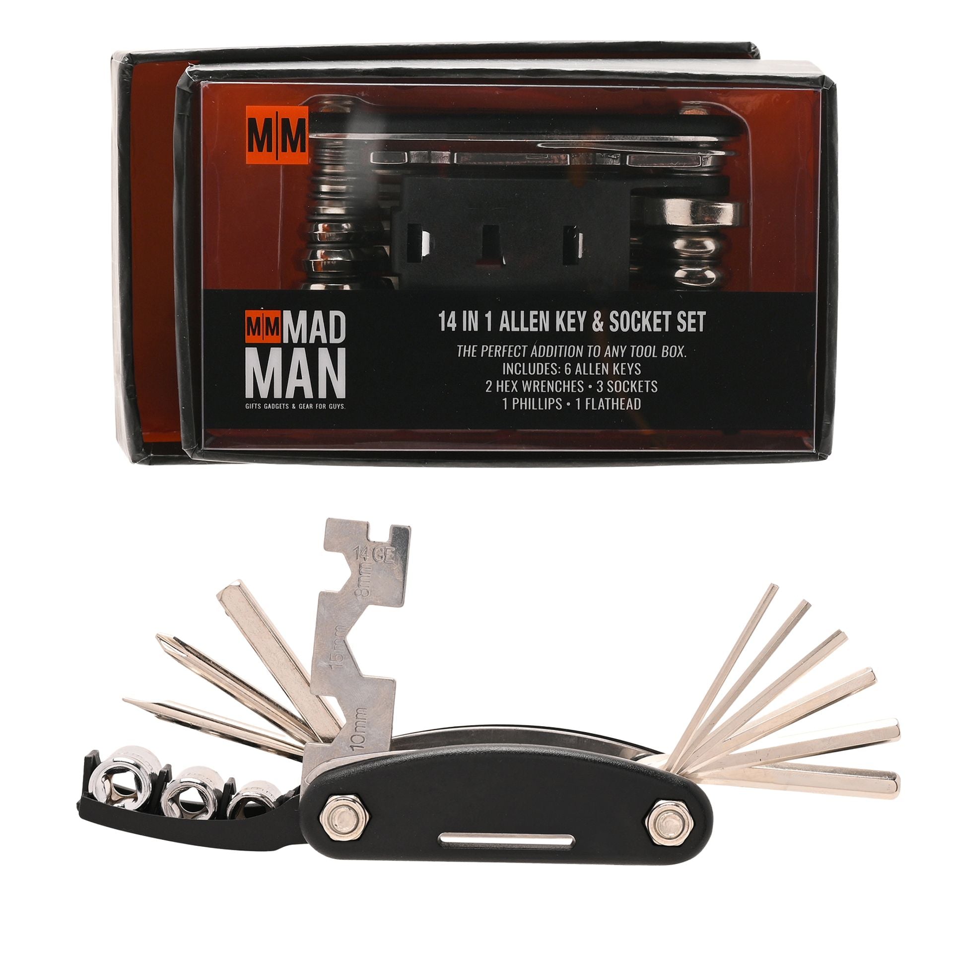 Mad Man 14 in 1 Allen Key & Socket Set