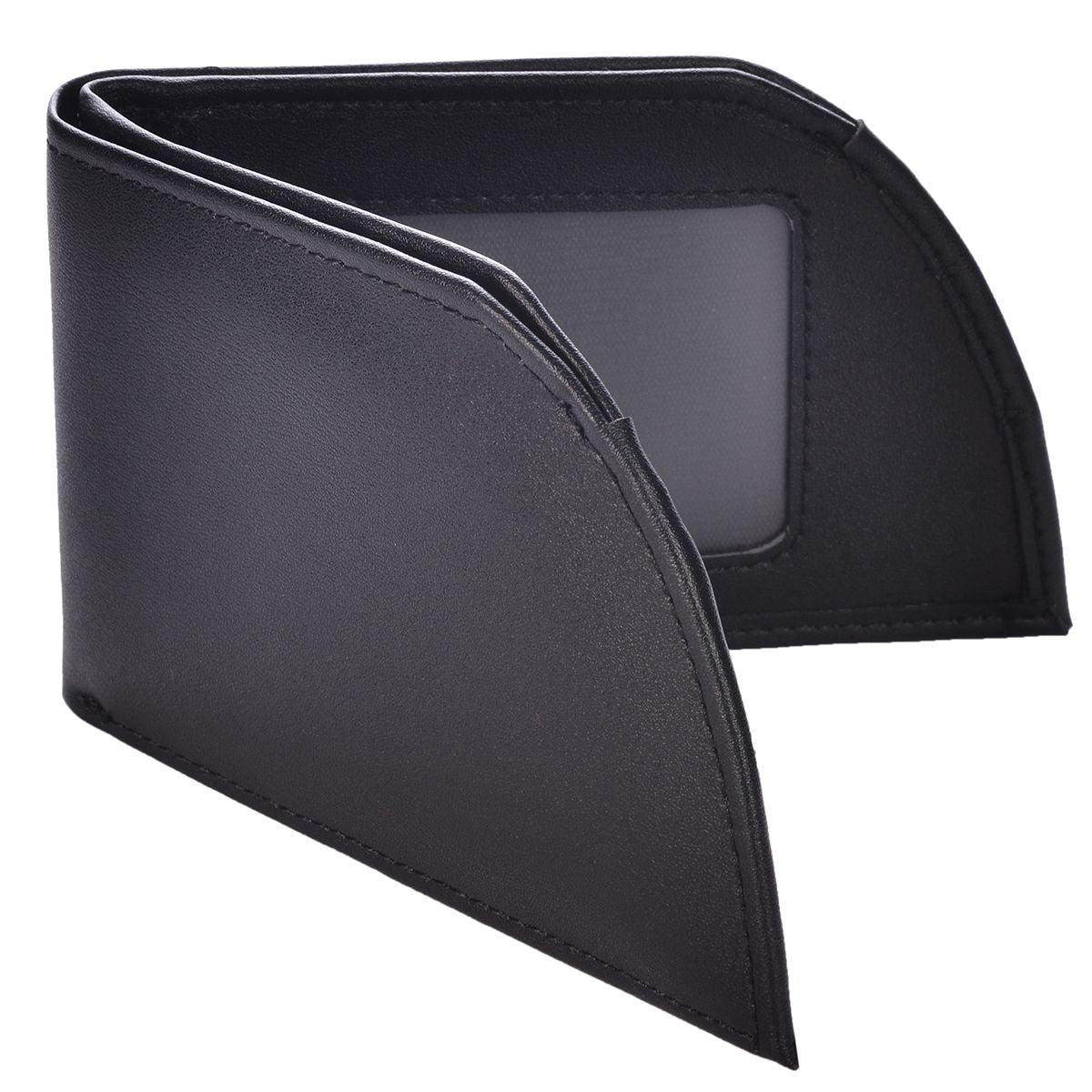 Mad Man Black Leather Front Pocket Wallet