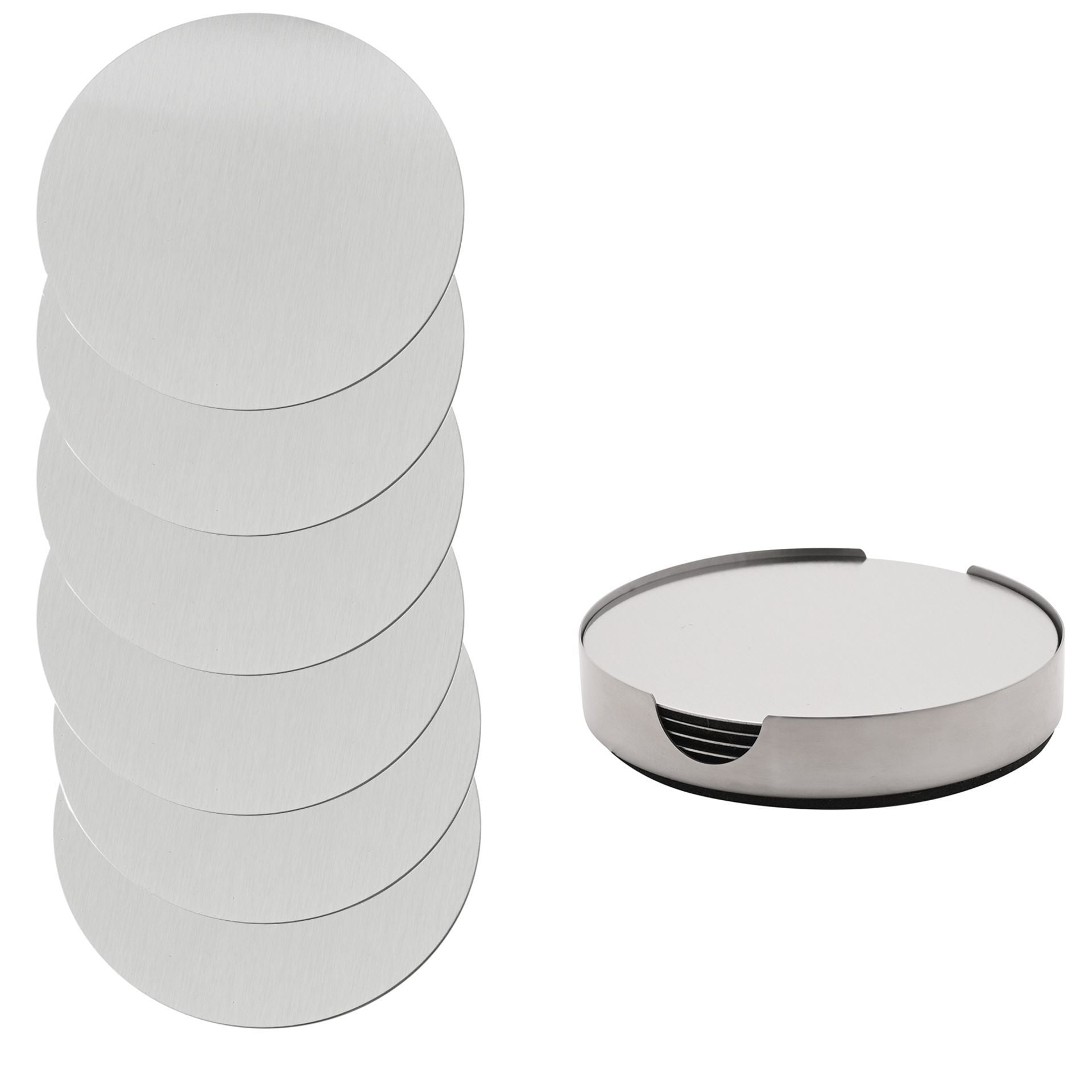 Harvey Makin 6 piece Coaster Set - Stainless Steel