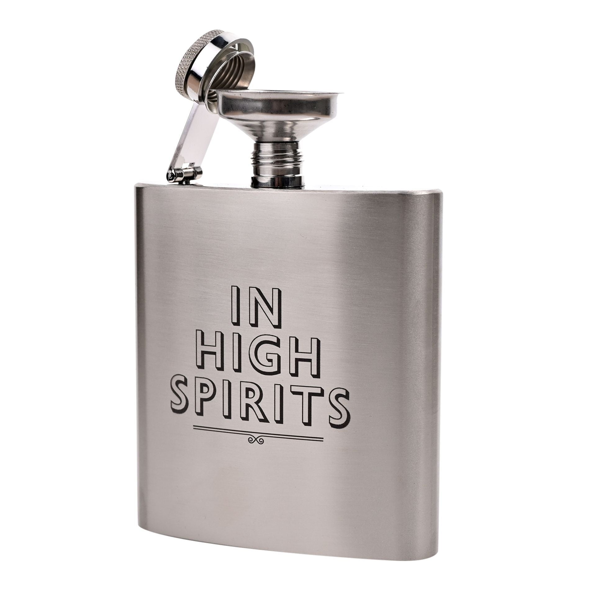 Harvey Makin Hip Flask - 6oz Matt Stainless Steel