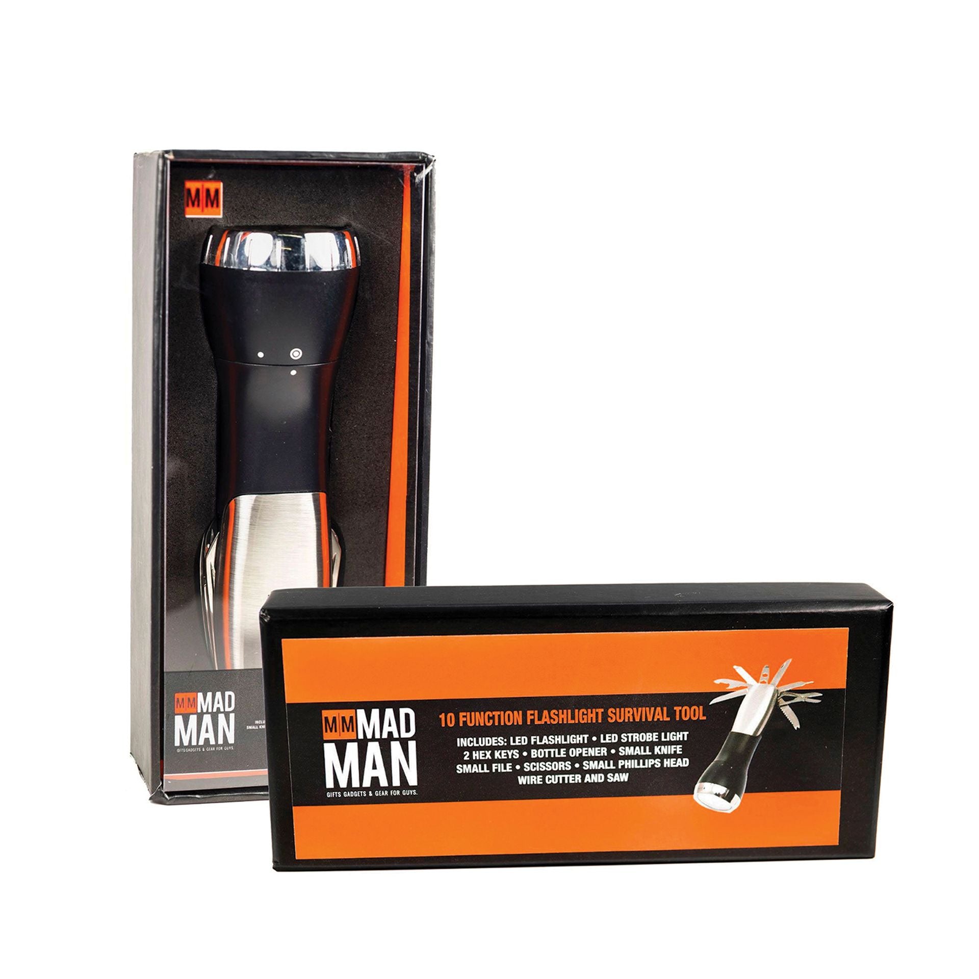 Mad Man 10 Function Flashlight Survival Tool
