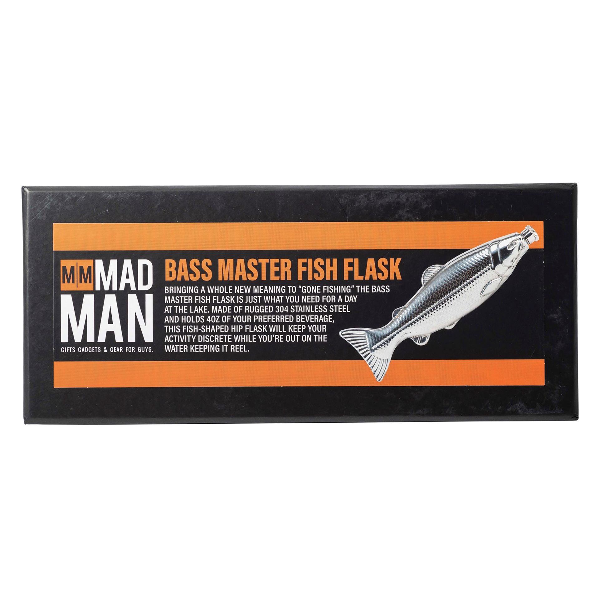 Mad Man Bass Master Fish Hip Flask