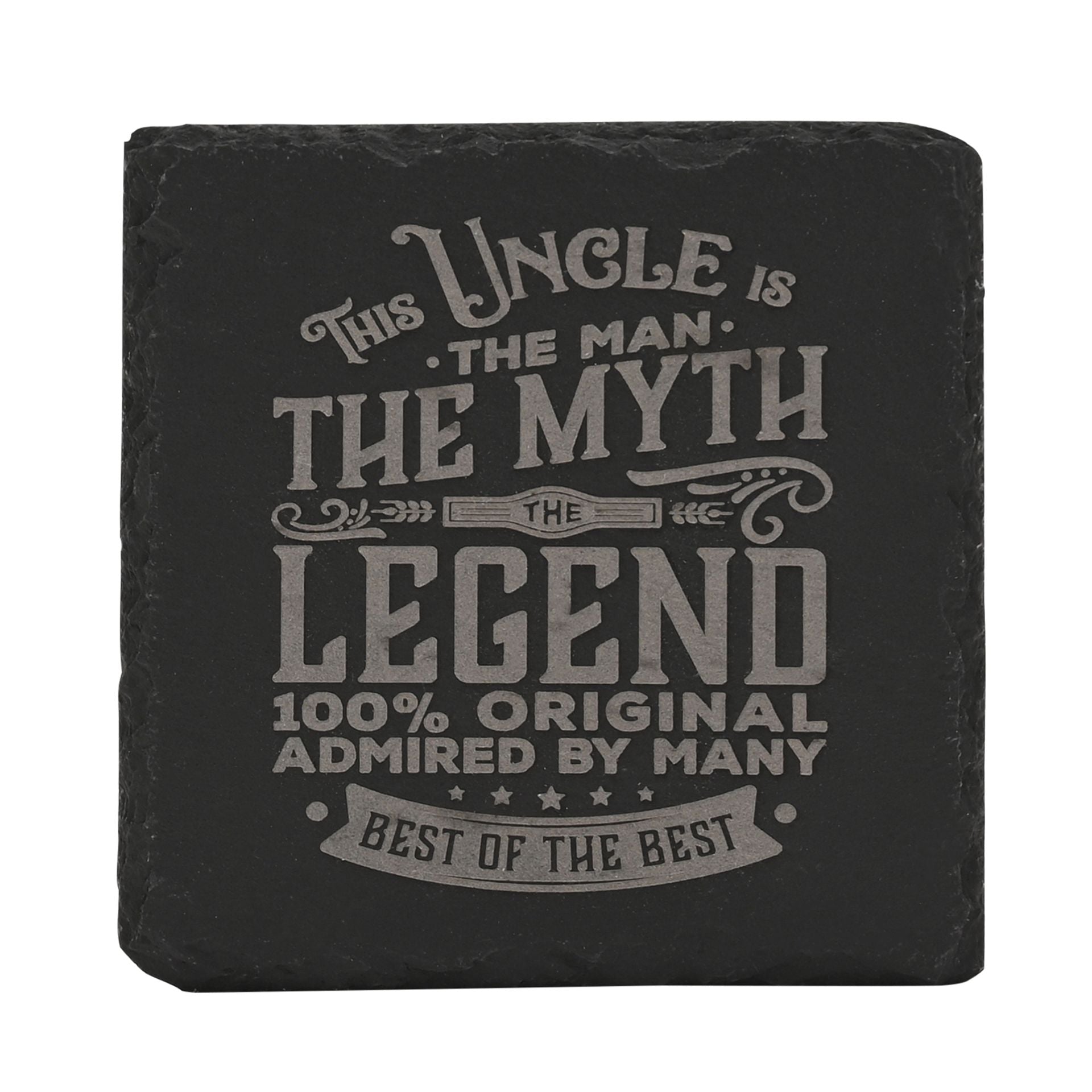 Harvey Makin Legend Slate Coaster - Uncle