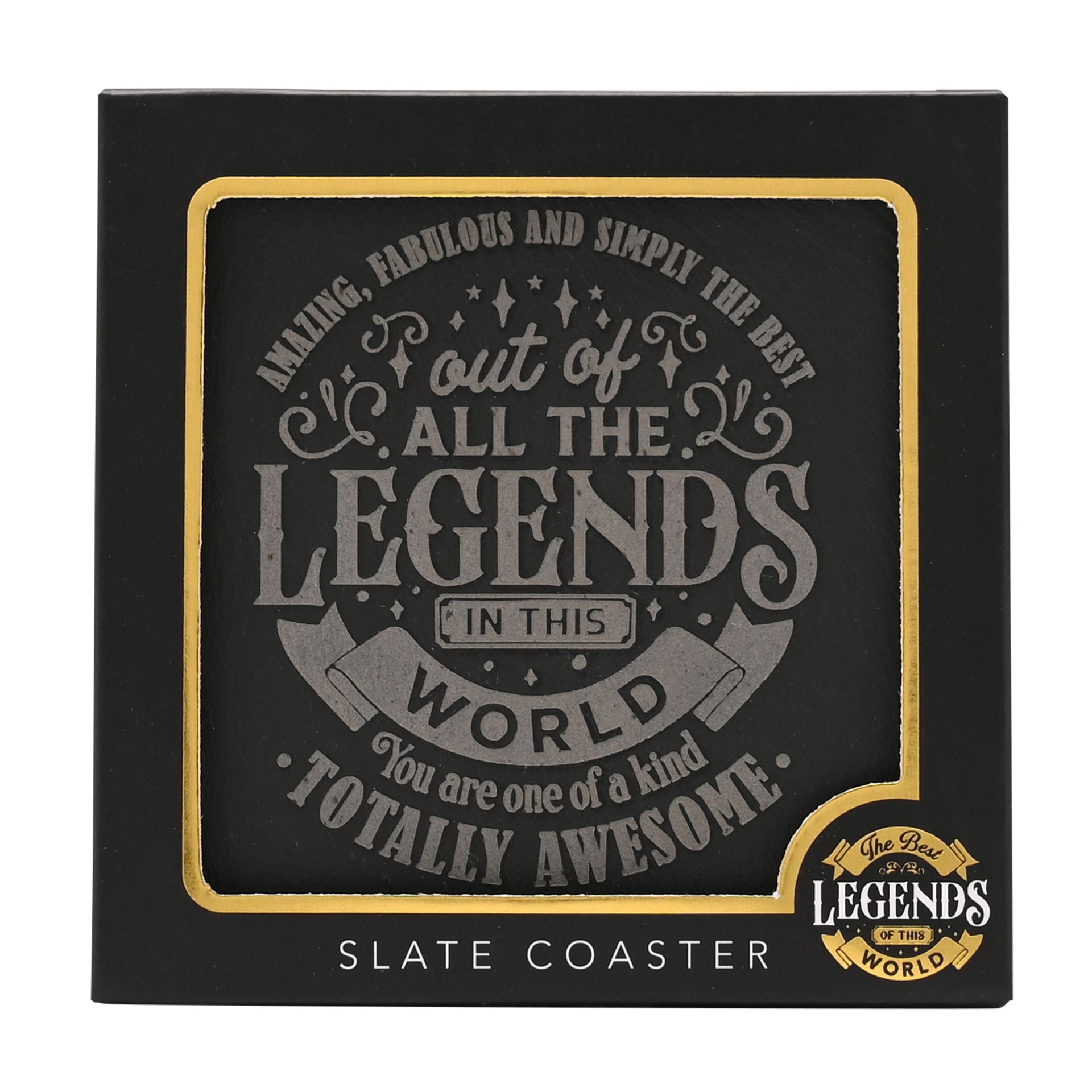 Harvey Makin Legend Slate Coaster - Amazing