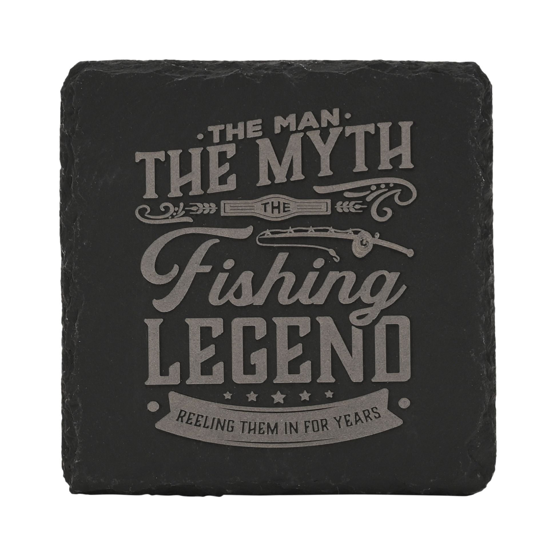 Harvey Makin Legend Slate Coaster - Fishing *(120/100)*