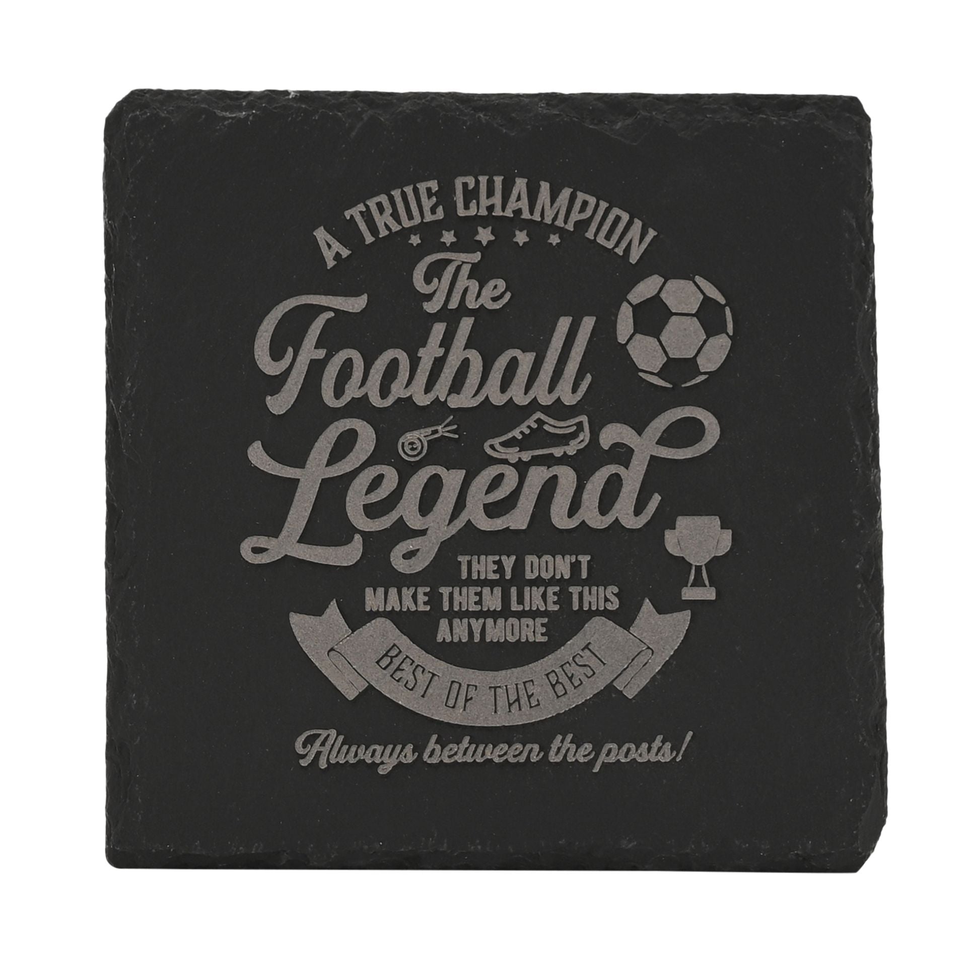 Harvey Makin Legend Slate Coaster - Football