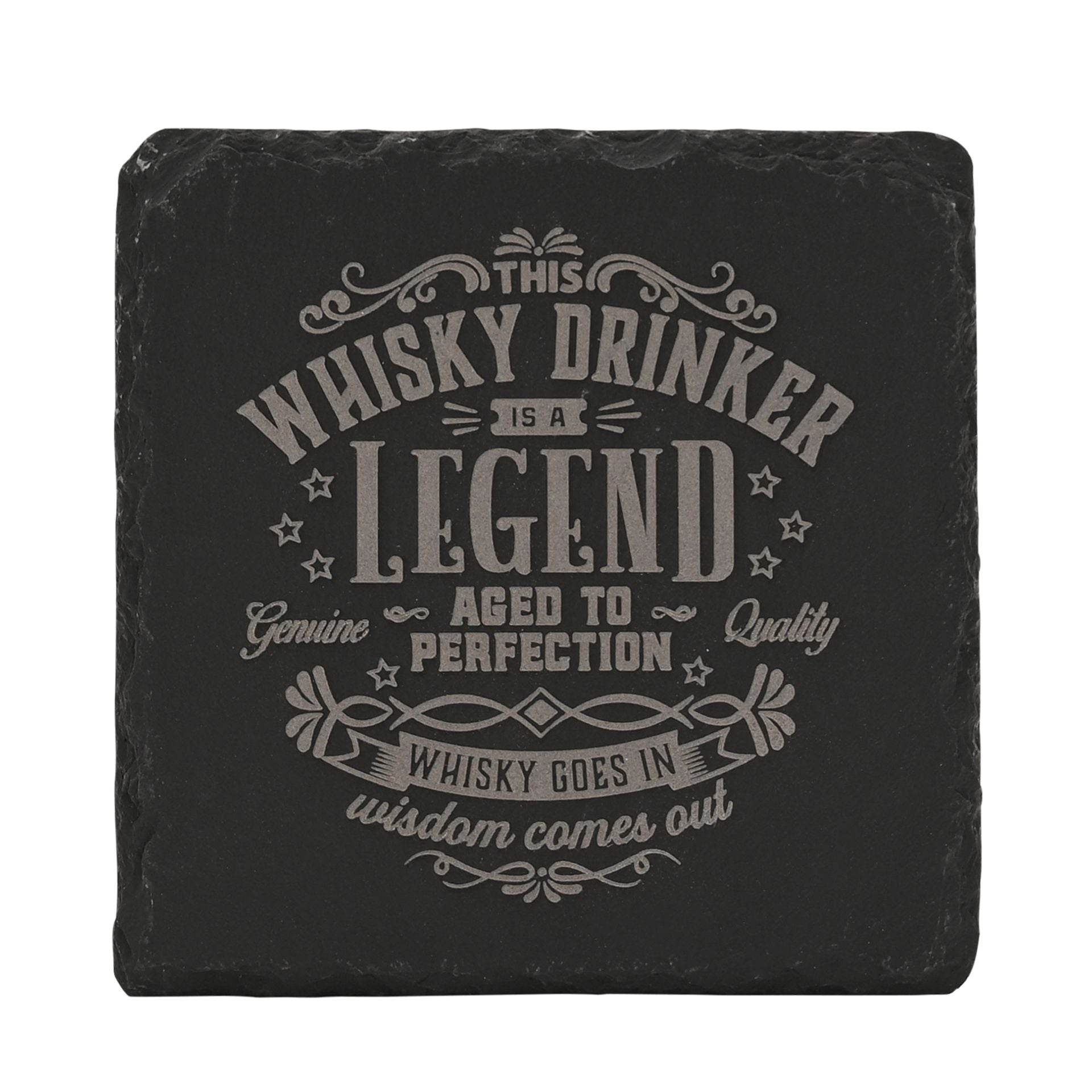 Harvey Makin Legend Slate Coaster - Drinker