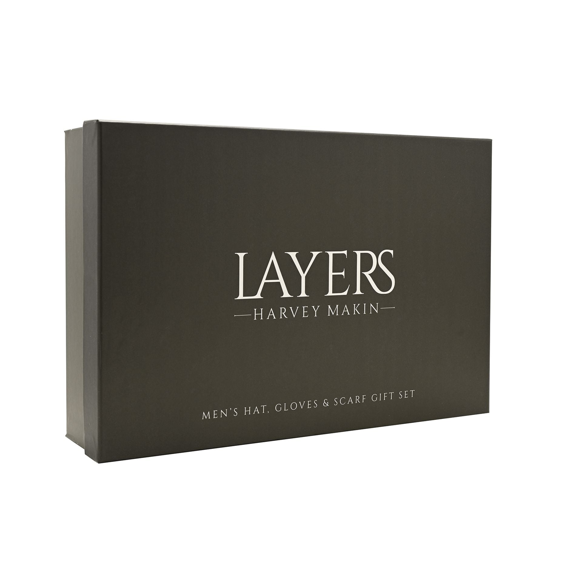 Harvey Makin Layers Hat, Gloves and Scarf Gift Set - Grey