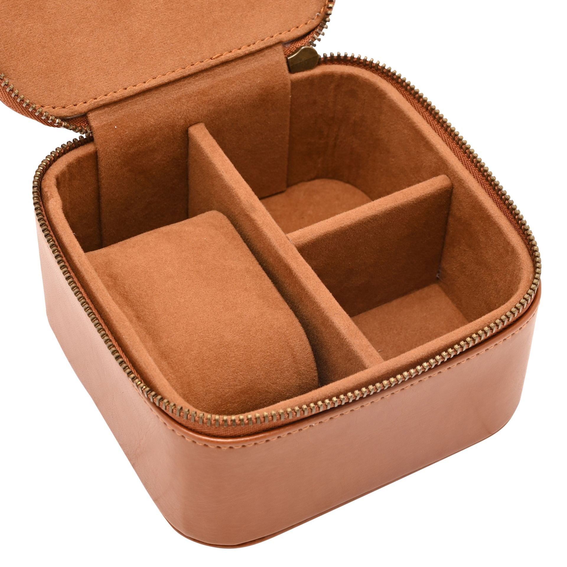 Harvey Makin Travel Watch & Jewellery Case - Tan
