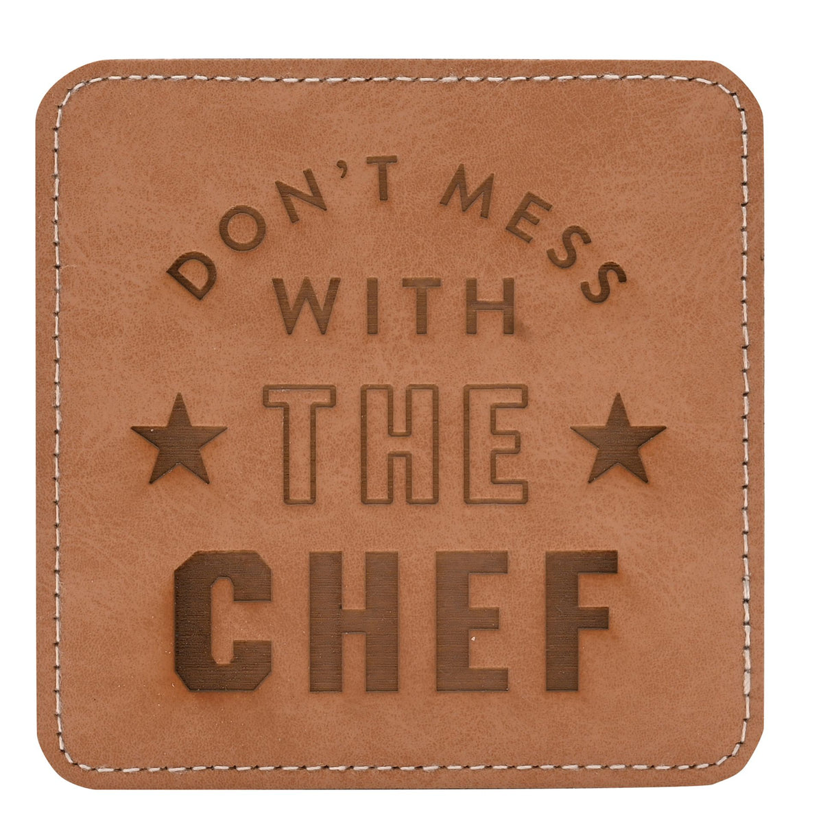 Harvey Makin Wood Coaster - Don't Mess With The Chef