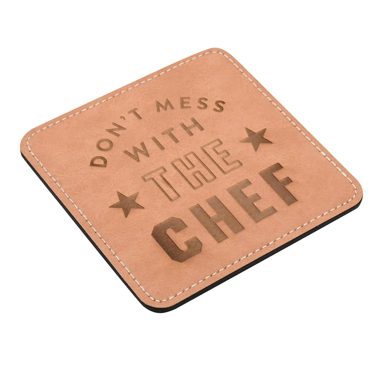 Harvey Makin Wood Coaster - Don't Mess With The Chef