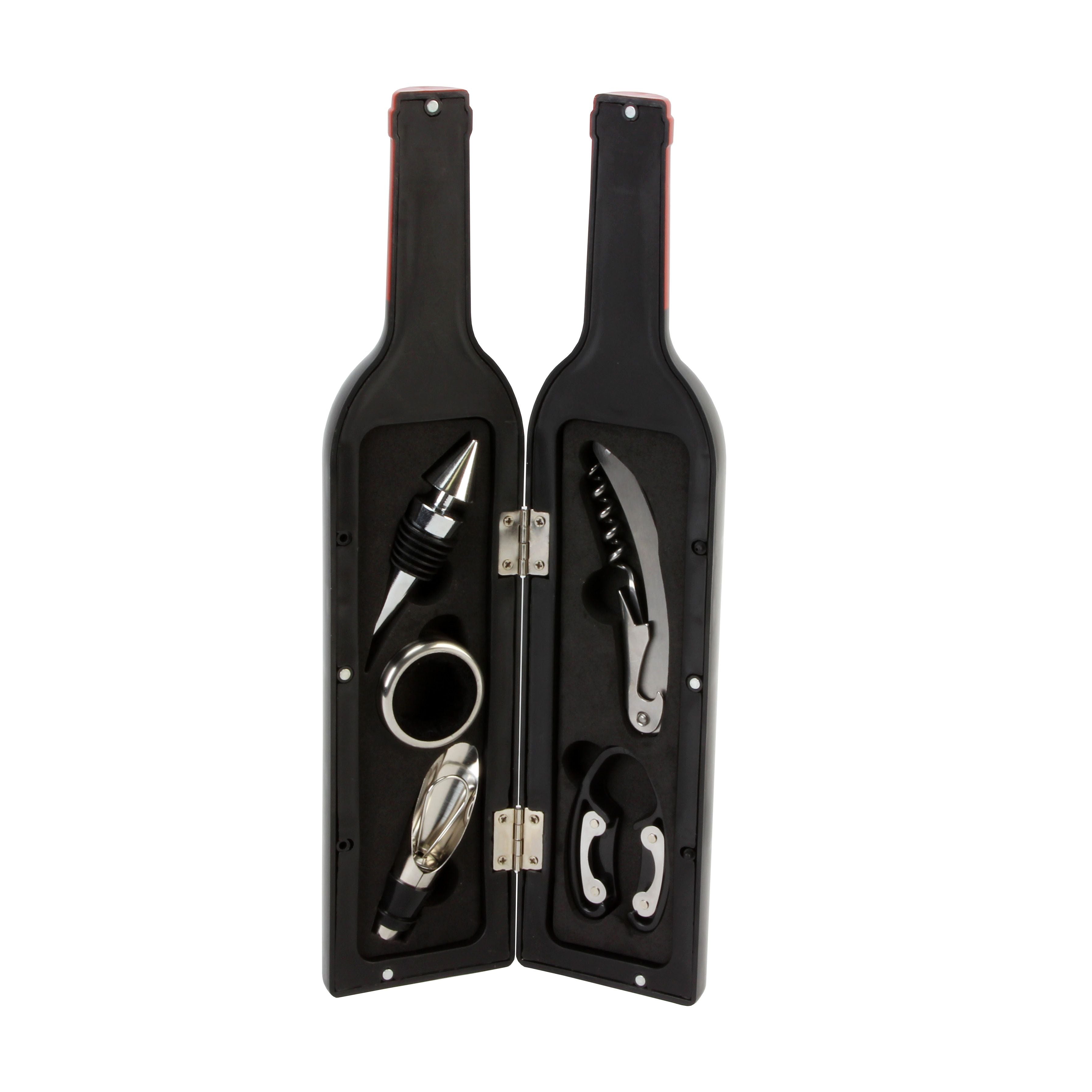 Harvey Makin Bar Set Large Wine Bottle Shape Corkscrew Set