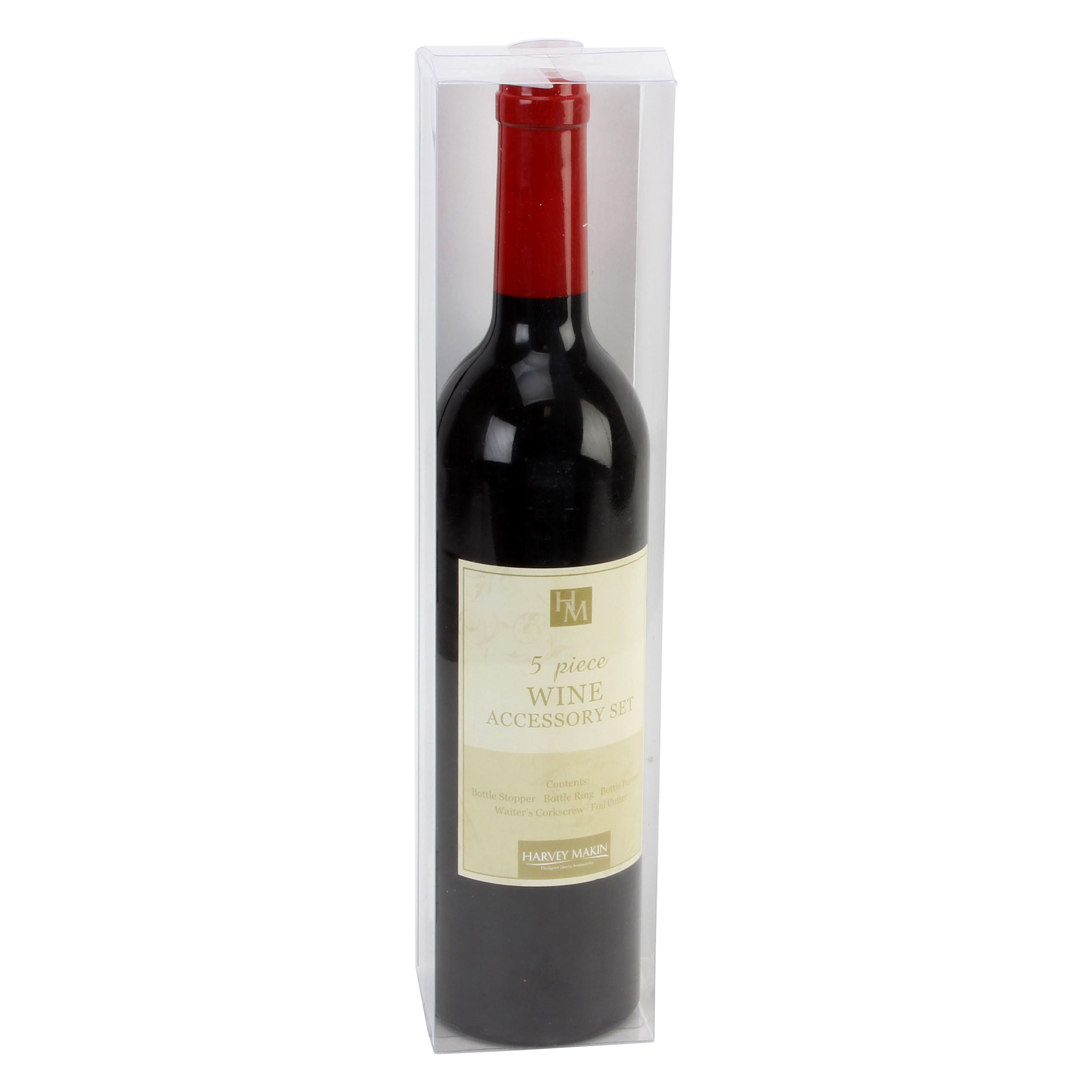 Harvey Makin Bar Set Large Wine Bottle Shape Corkscrew Set