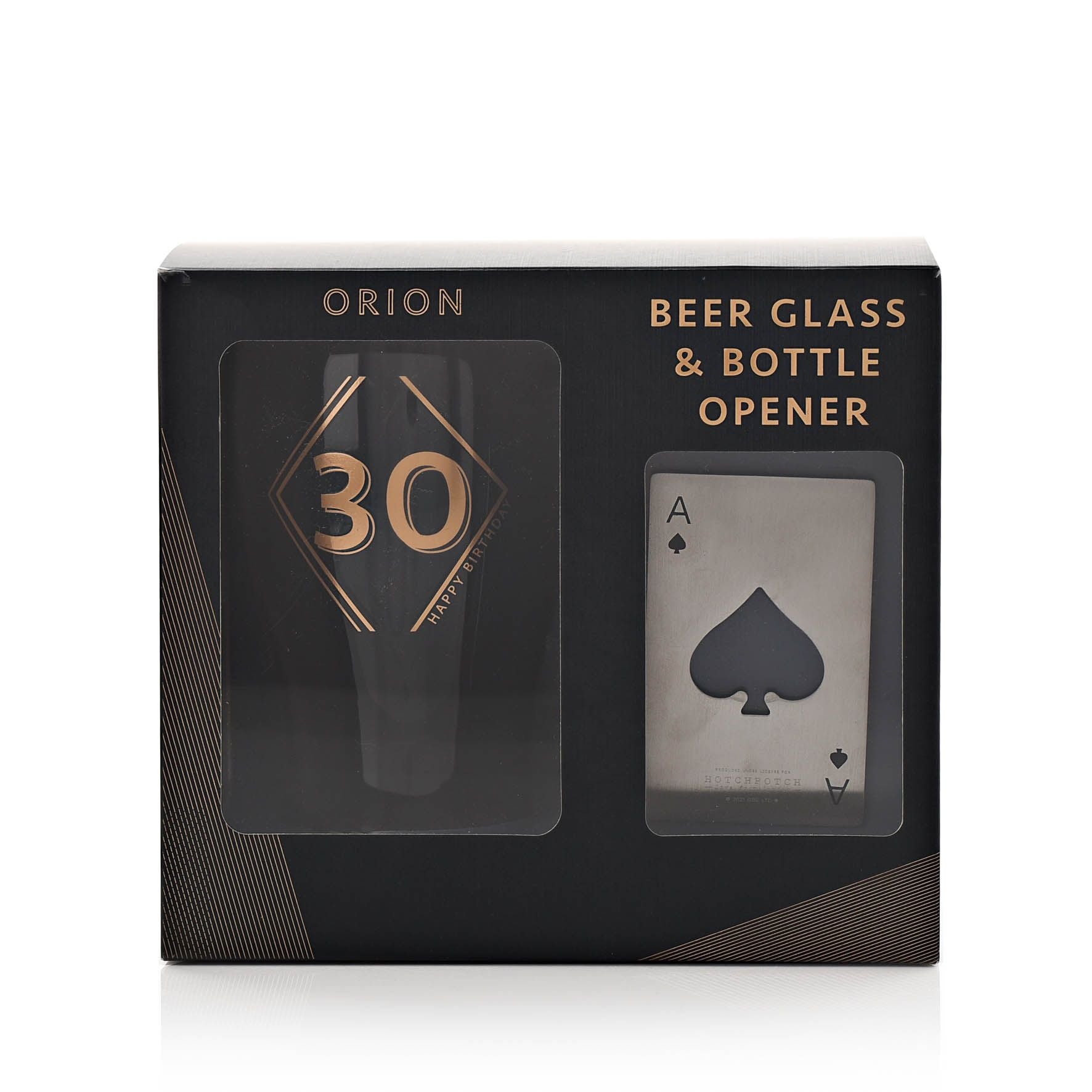 Hotchpotch Orion Beer Glass & Bottle Opener - 30