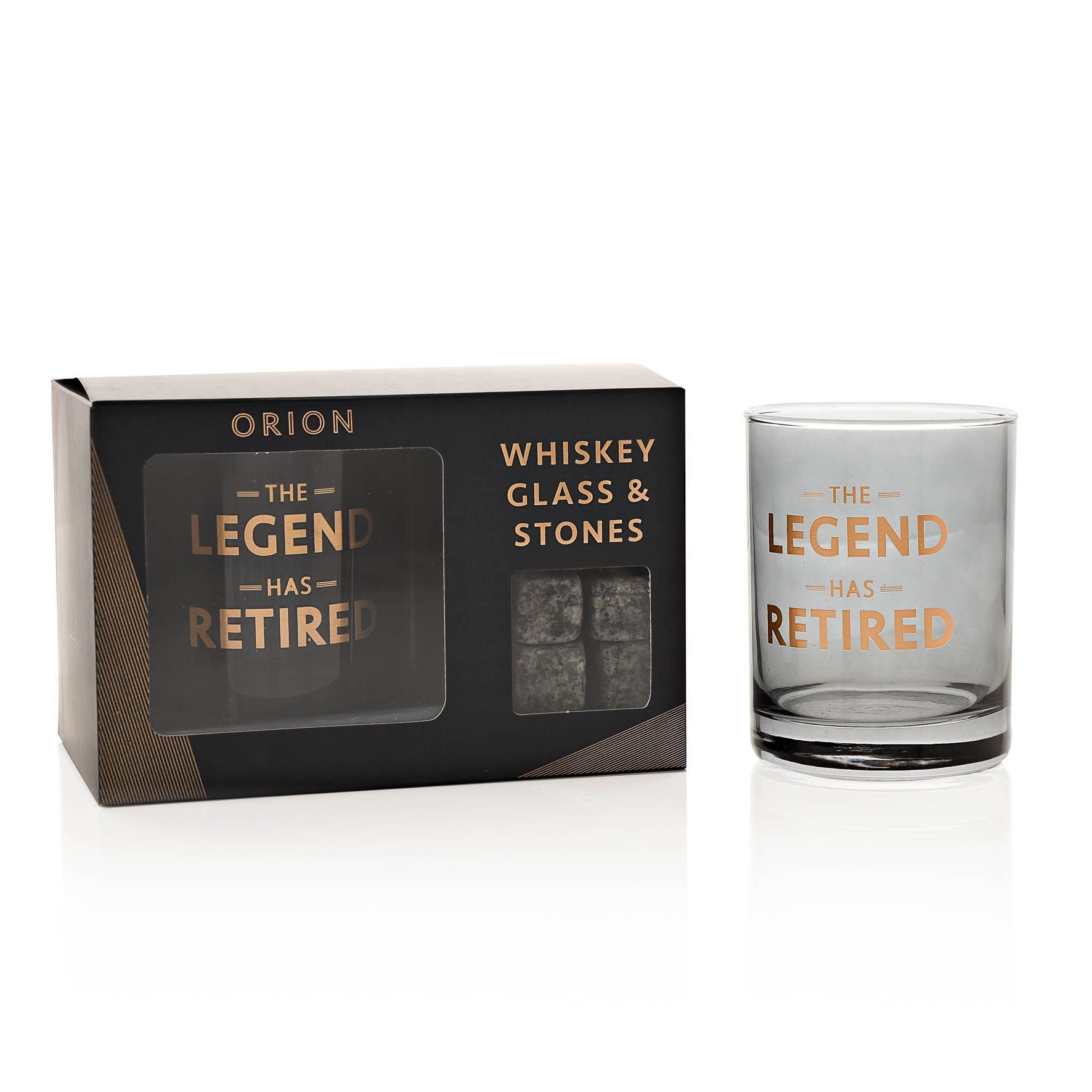 Hotchpotch Orion Whiskey Glass & Stones - Retirement